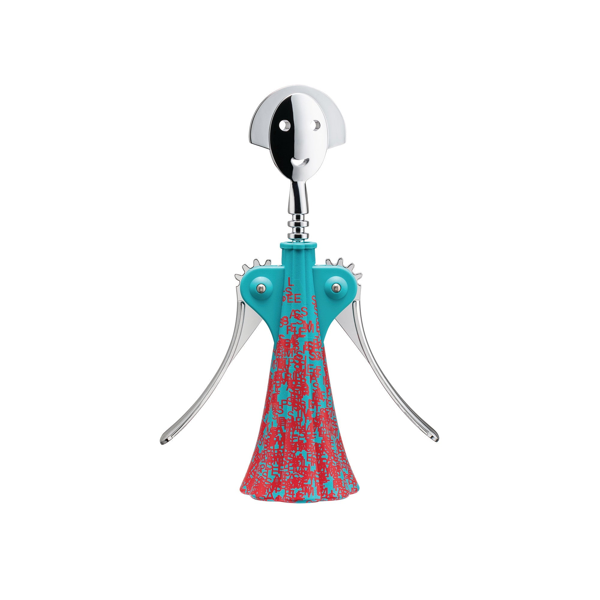 Winger corkscrew Anna G. - Blue Liquid with coral