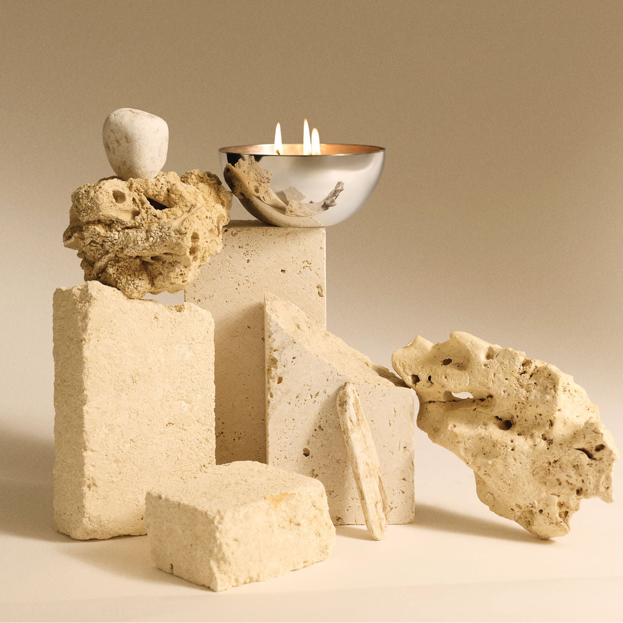 Scented insert for candle ROCC - BASALT notes of Nepalese pepper, juniper essential oil, and lemon peel