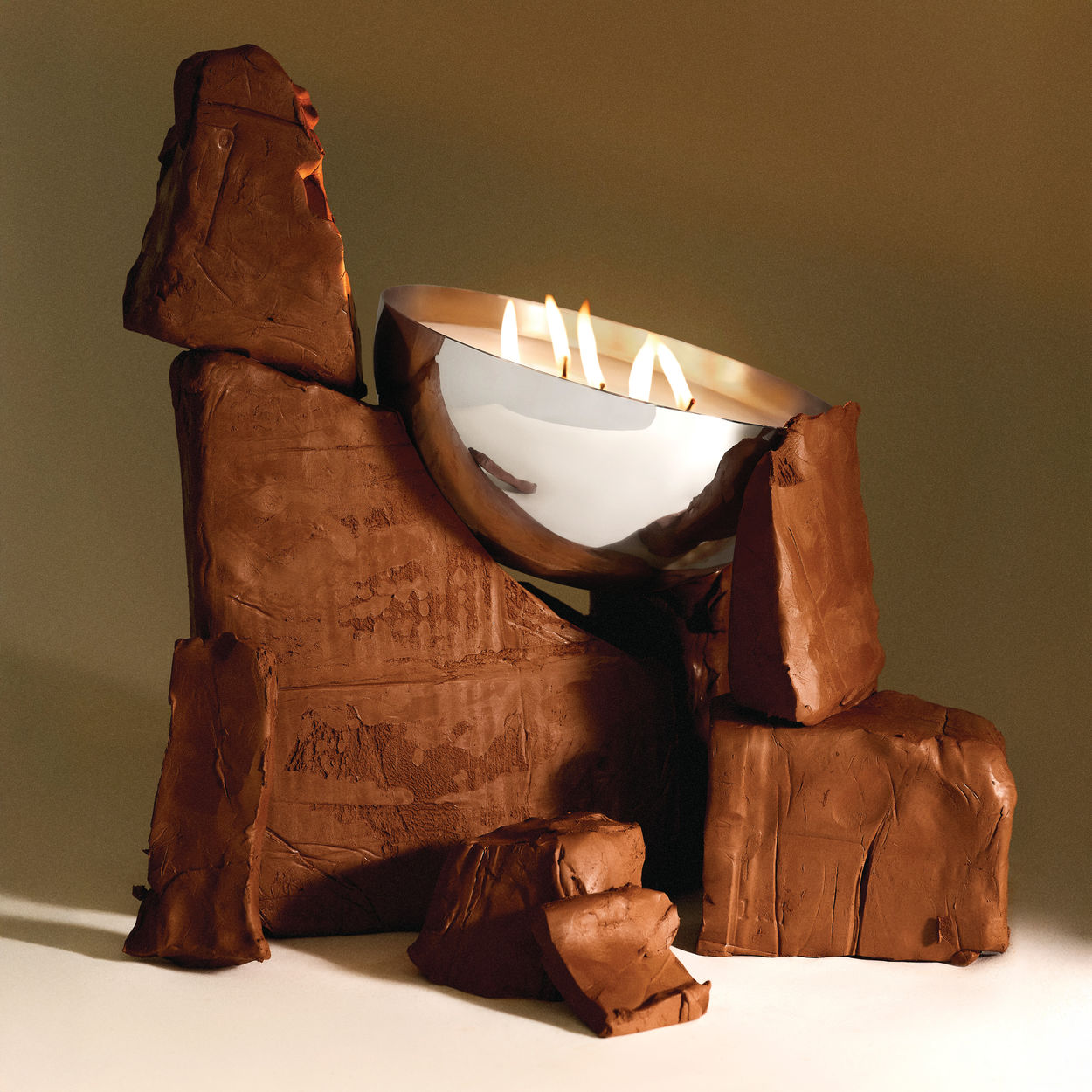 ROCC Candle Holder Stainless Steel