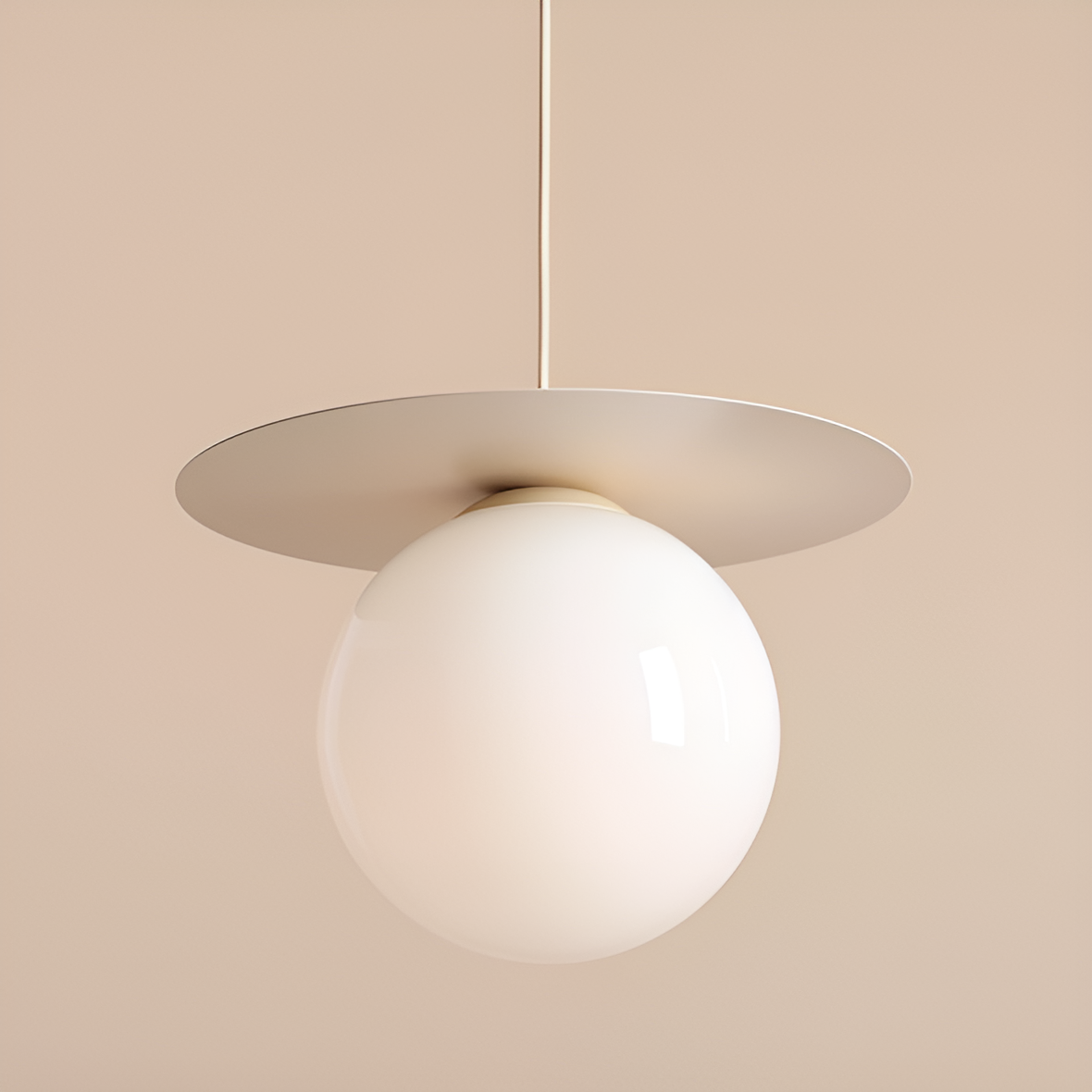LOOP cremefarbene Pendelleuchte