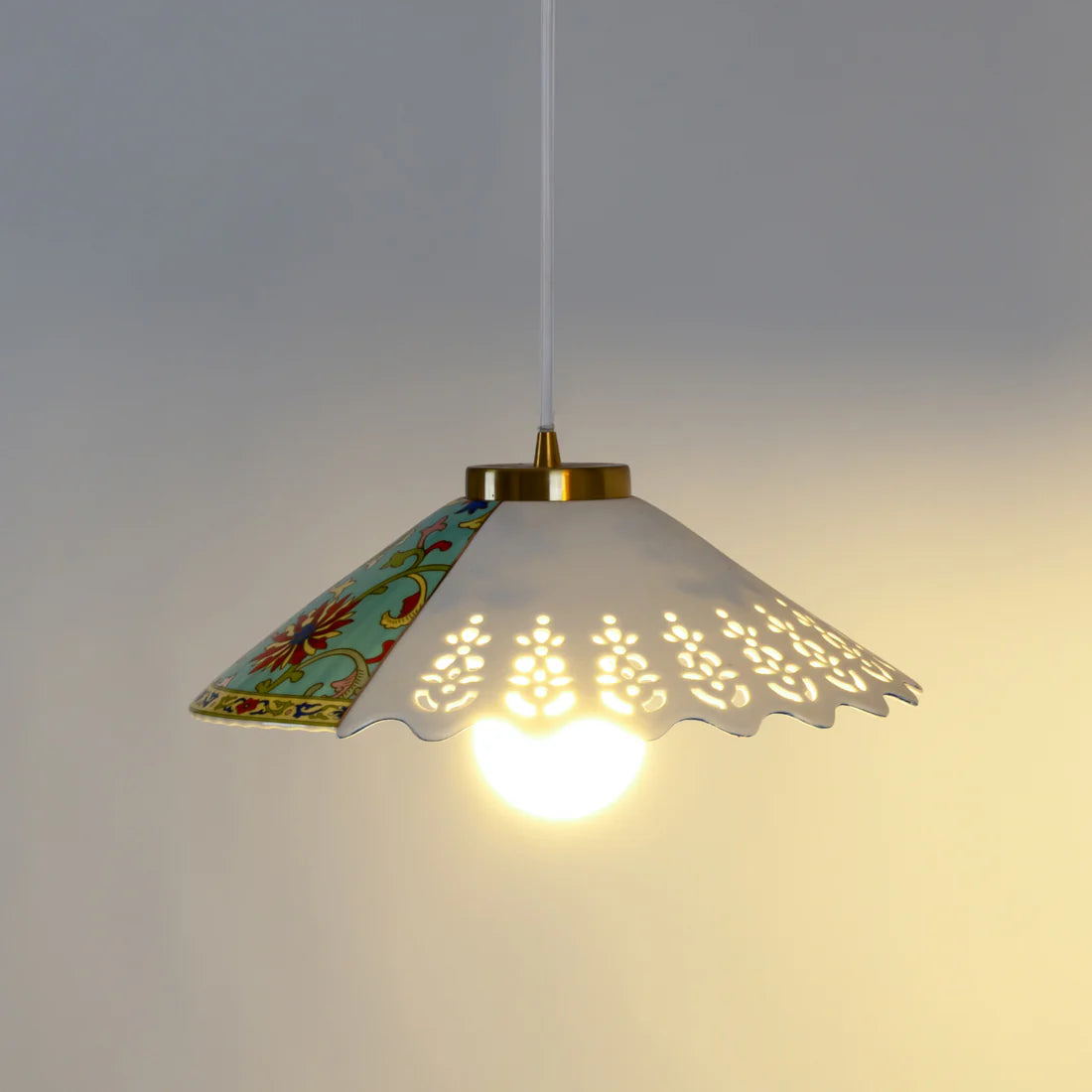 Pendant Lamp HYBRID VERPIRA white porcelain