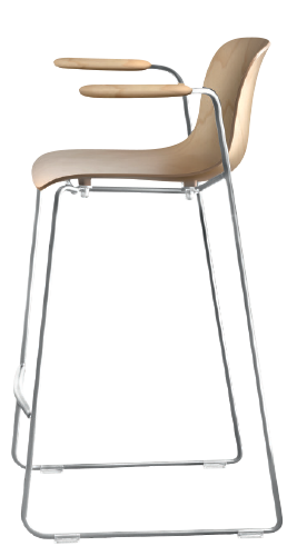 TROY stool made of beech wood