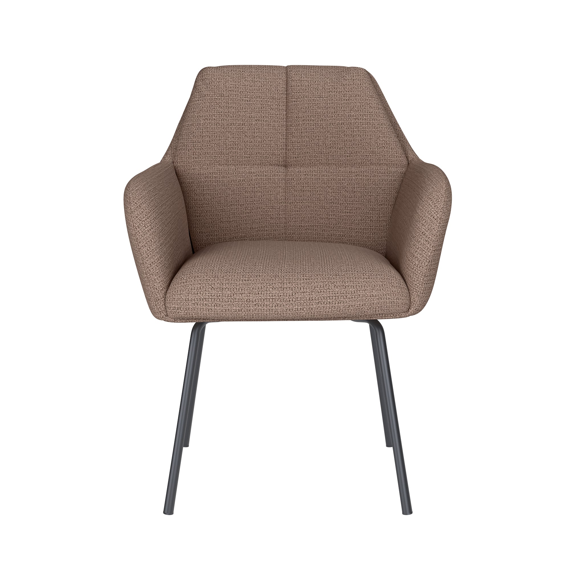 PETE chair taupe with black base