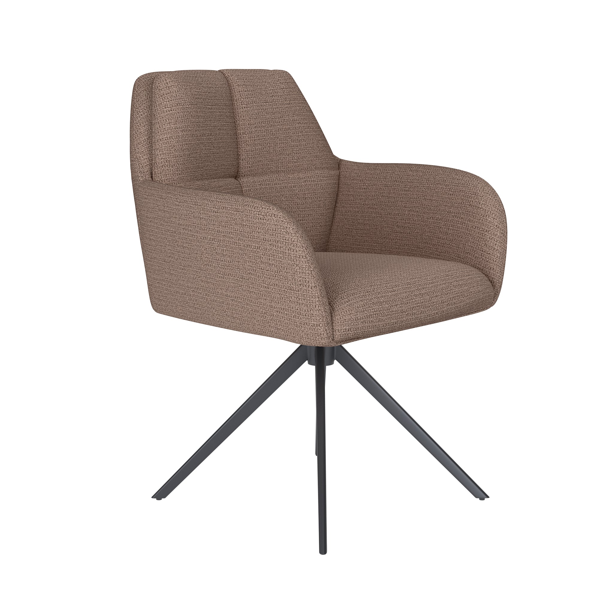 PETE chair taupe with black base