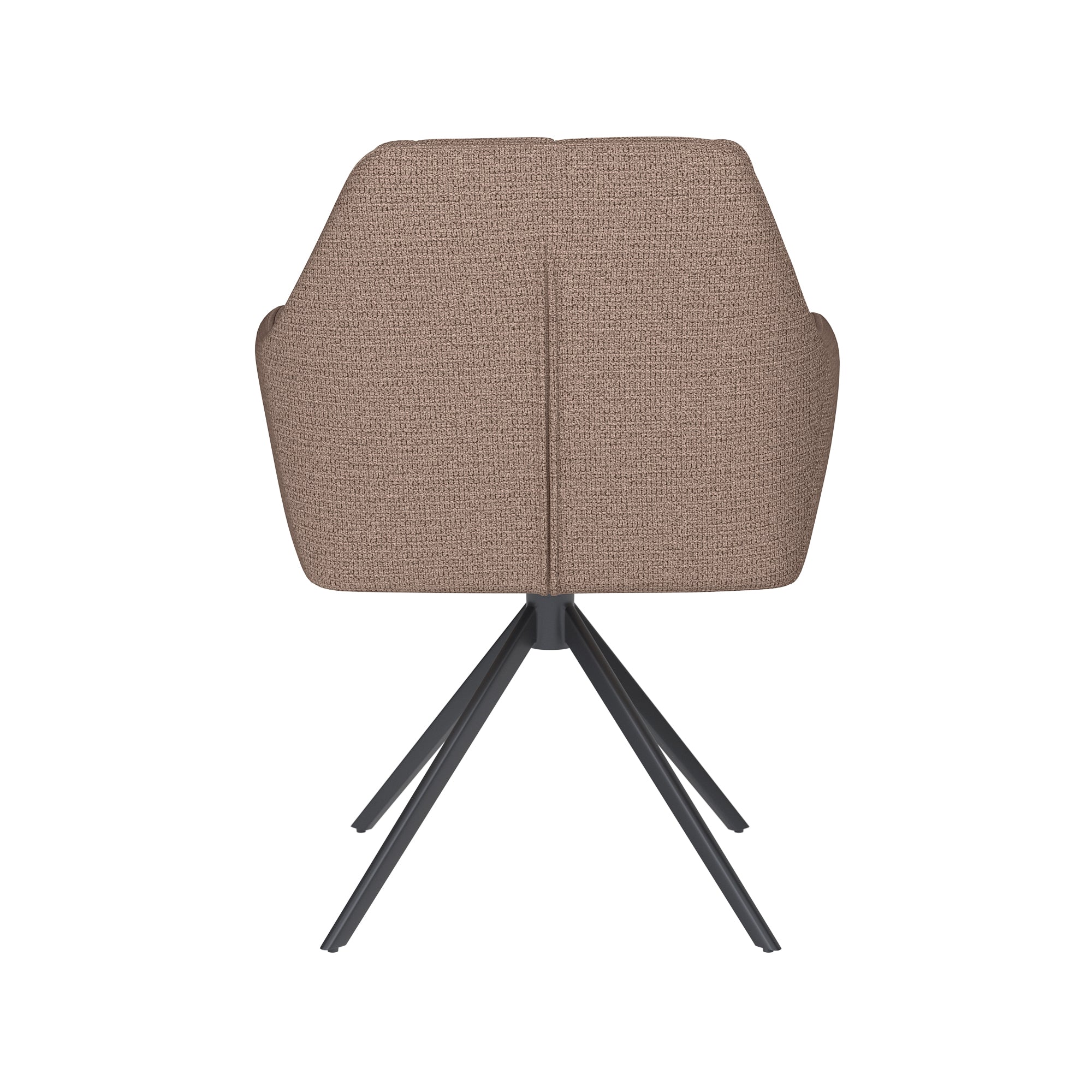 PETE chair taupe with black base