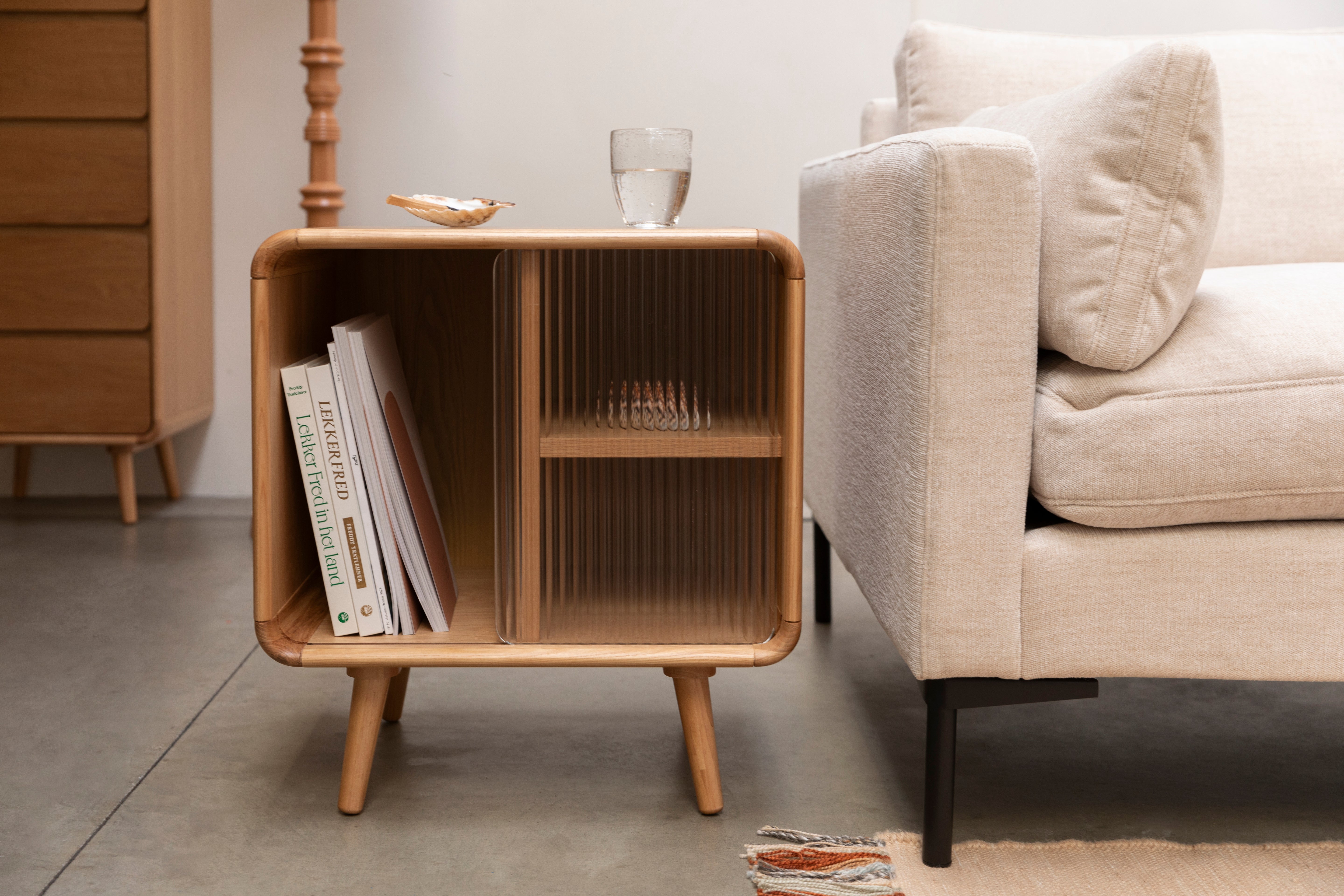 RISE Oak Veneer Cabinet