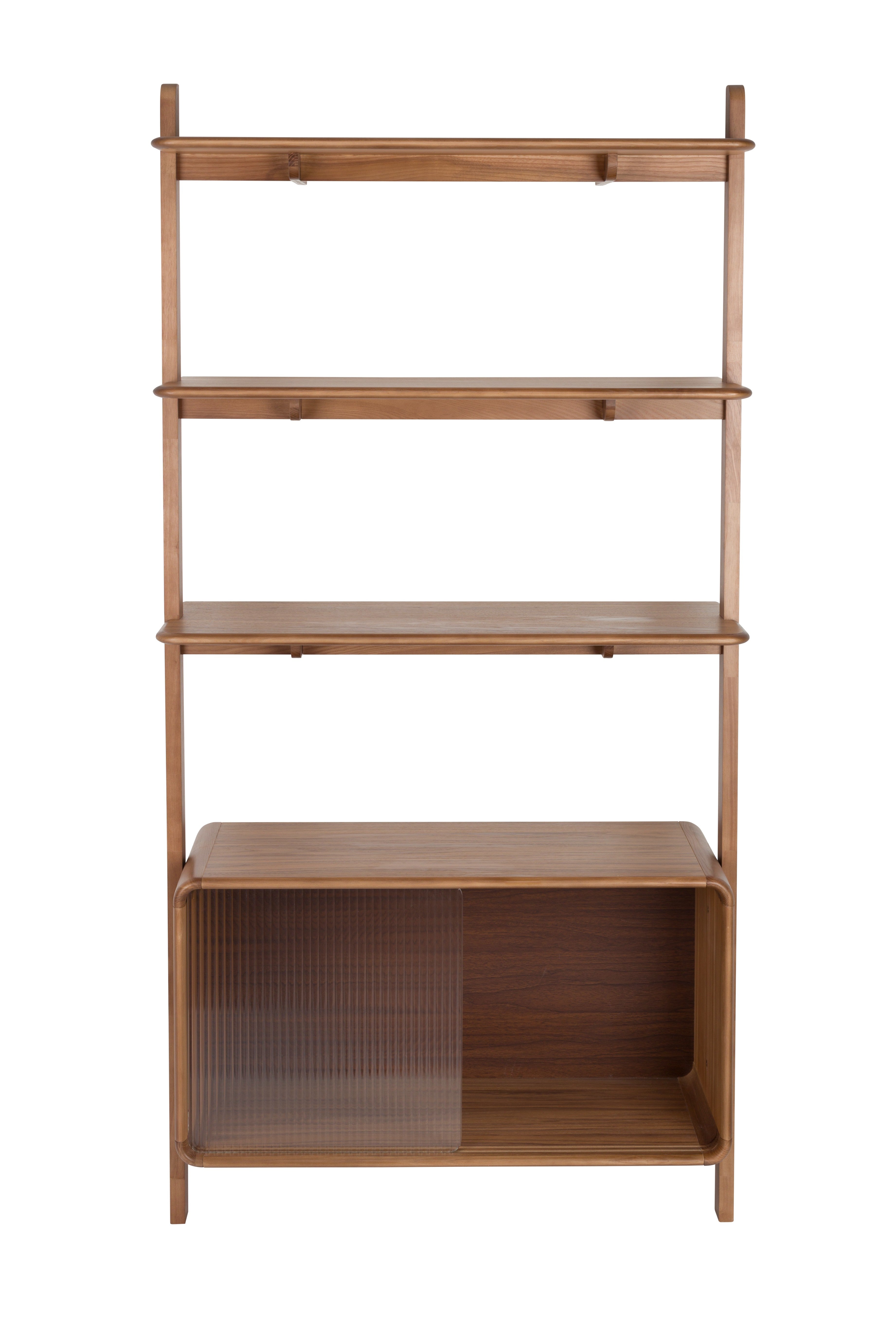 RISE dark veneer shelf