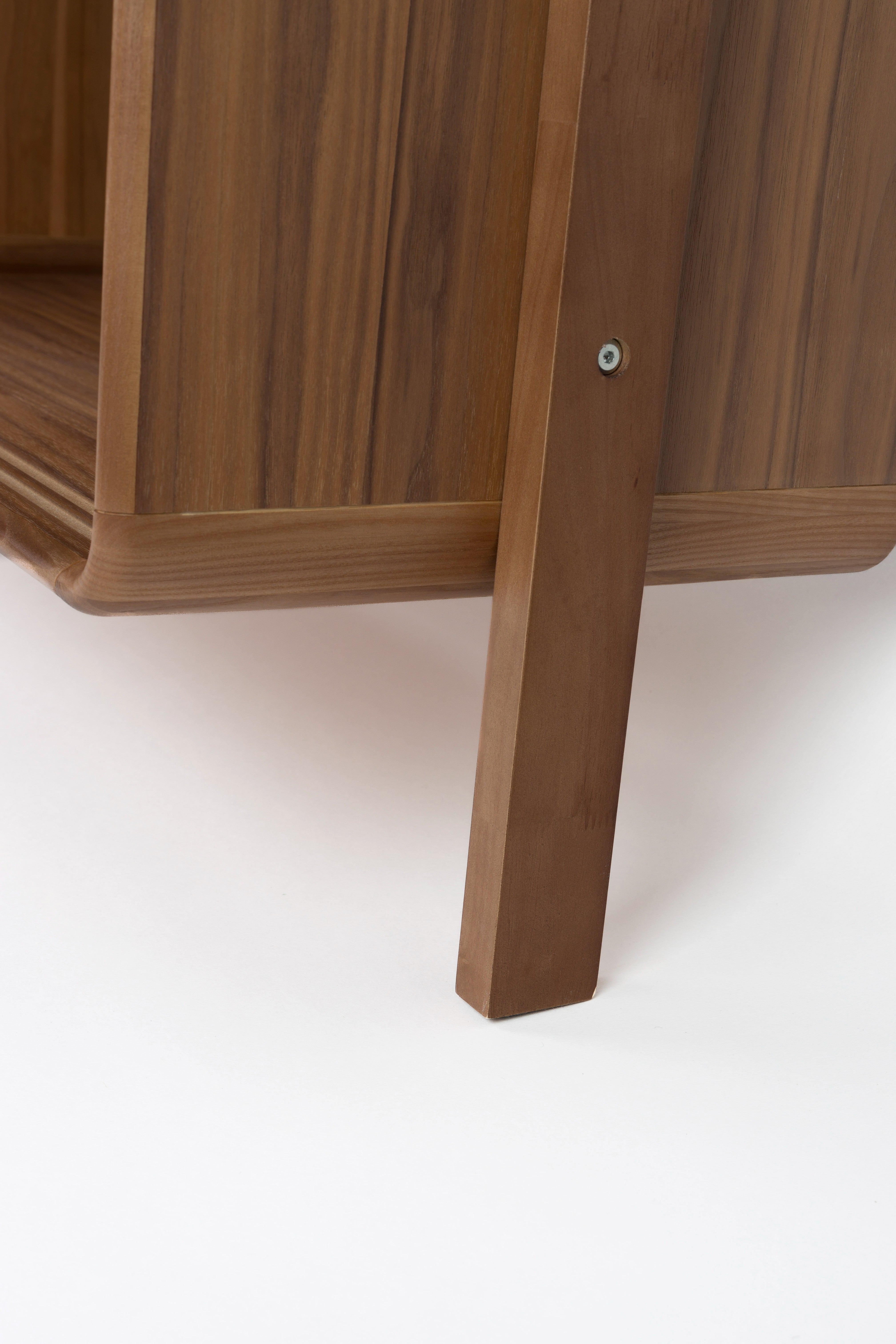 RISE dark veneer shelf