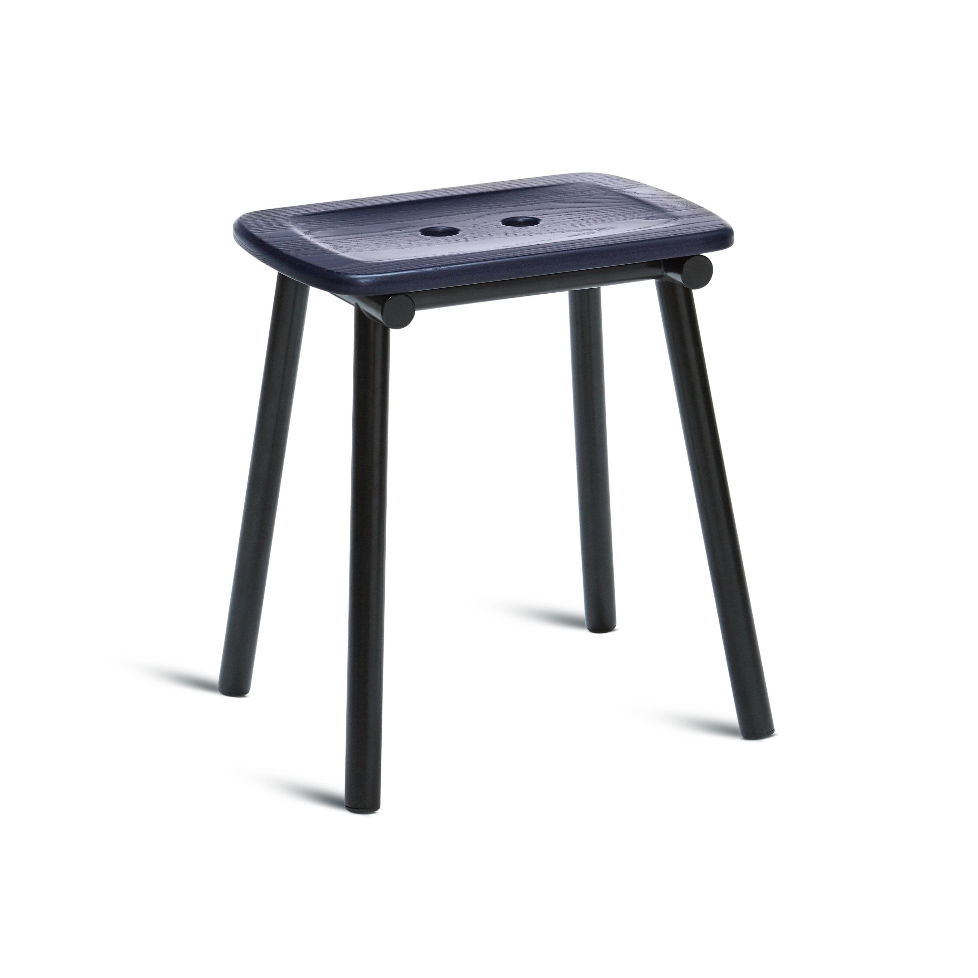 TUBBY TUBE stool navy blue with black base