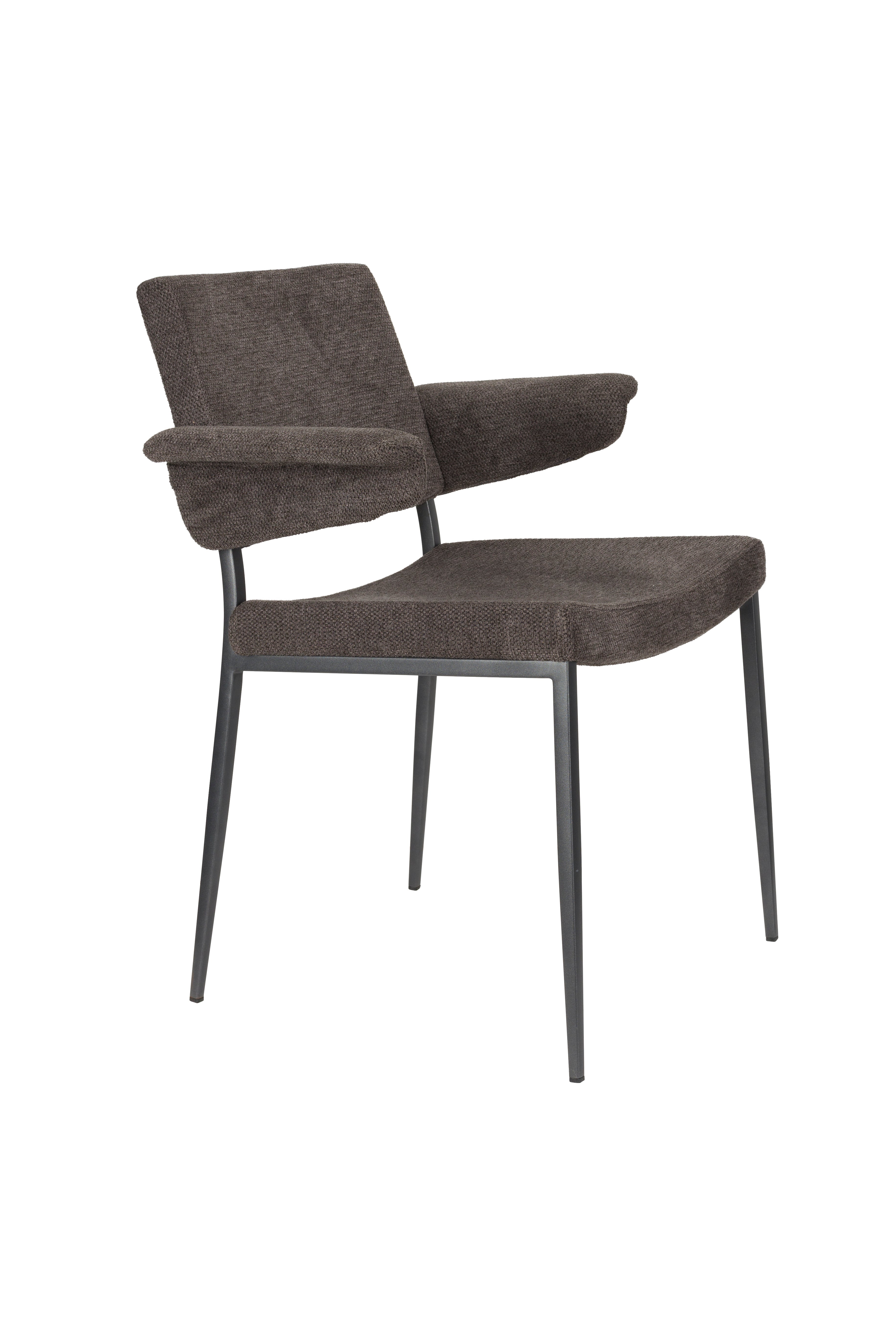 Stuhl PORTLAND grau mit dunkelgrauem Gestell
