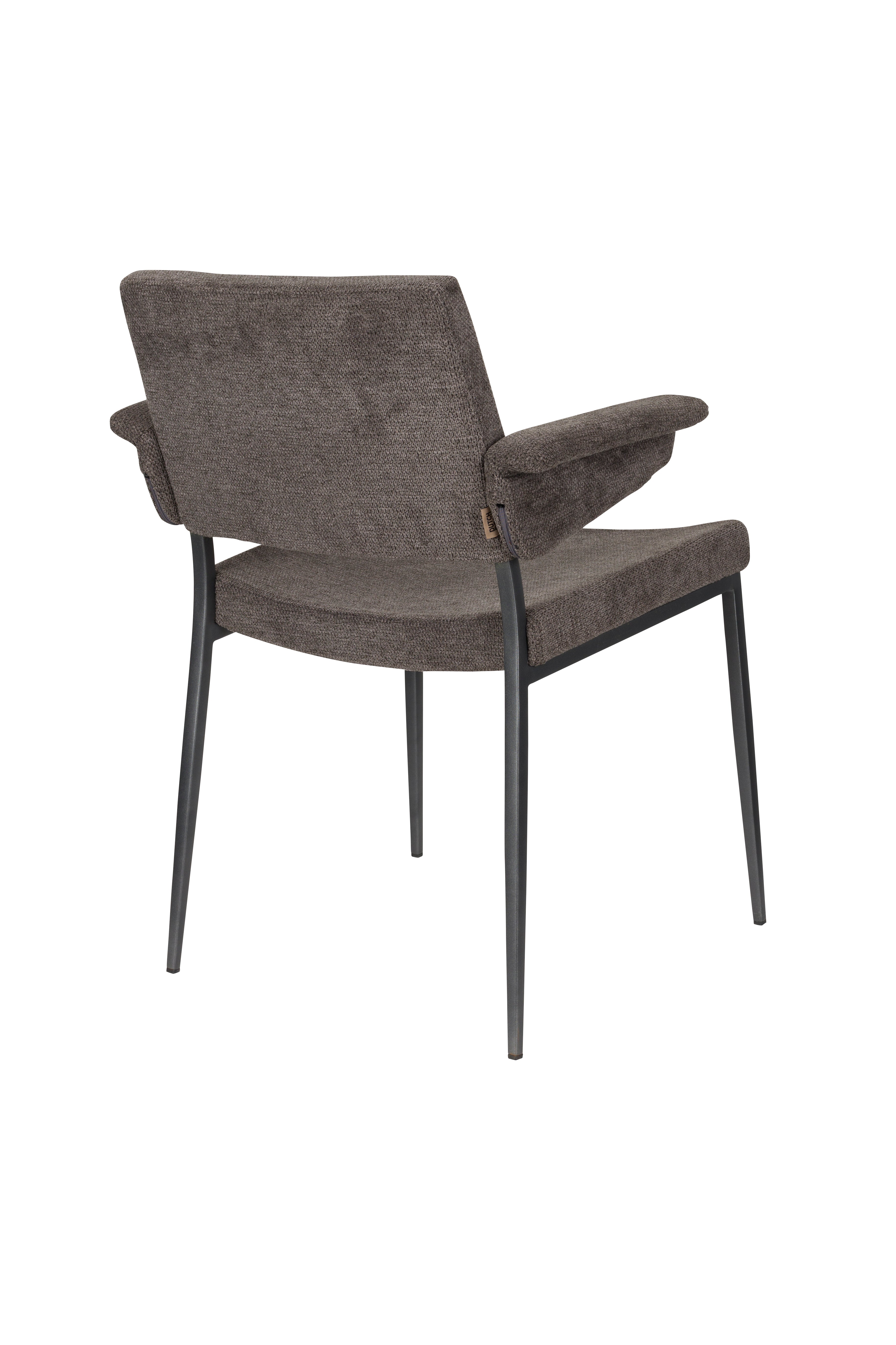 Stuhl PORTLAND grau mit dunkelgrauem Gestell