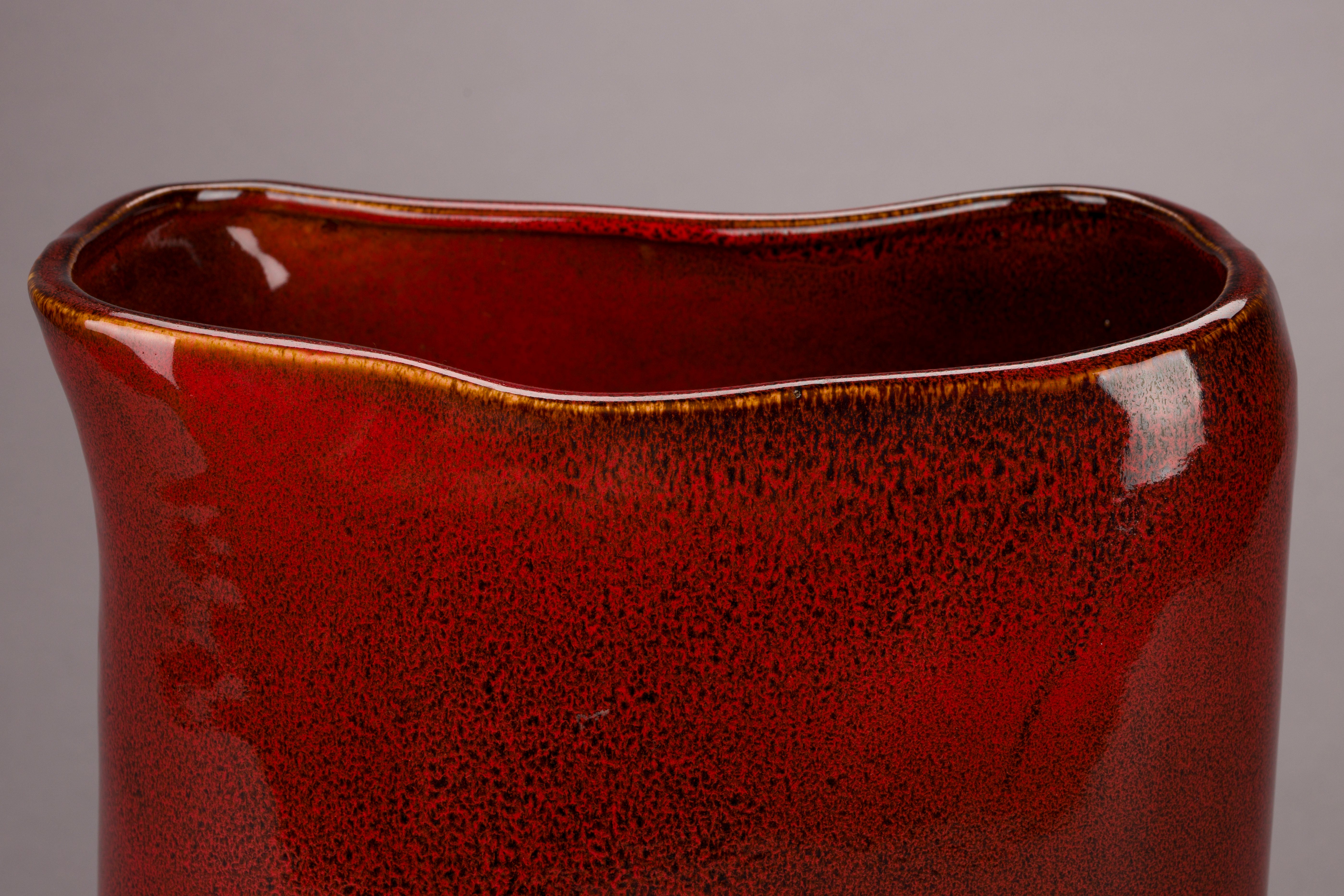 EDNA vase red