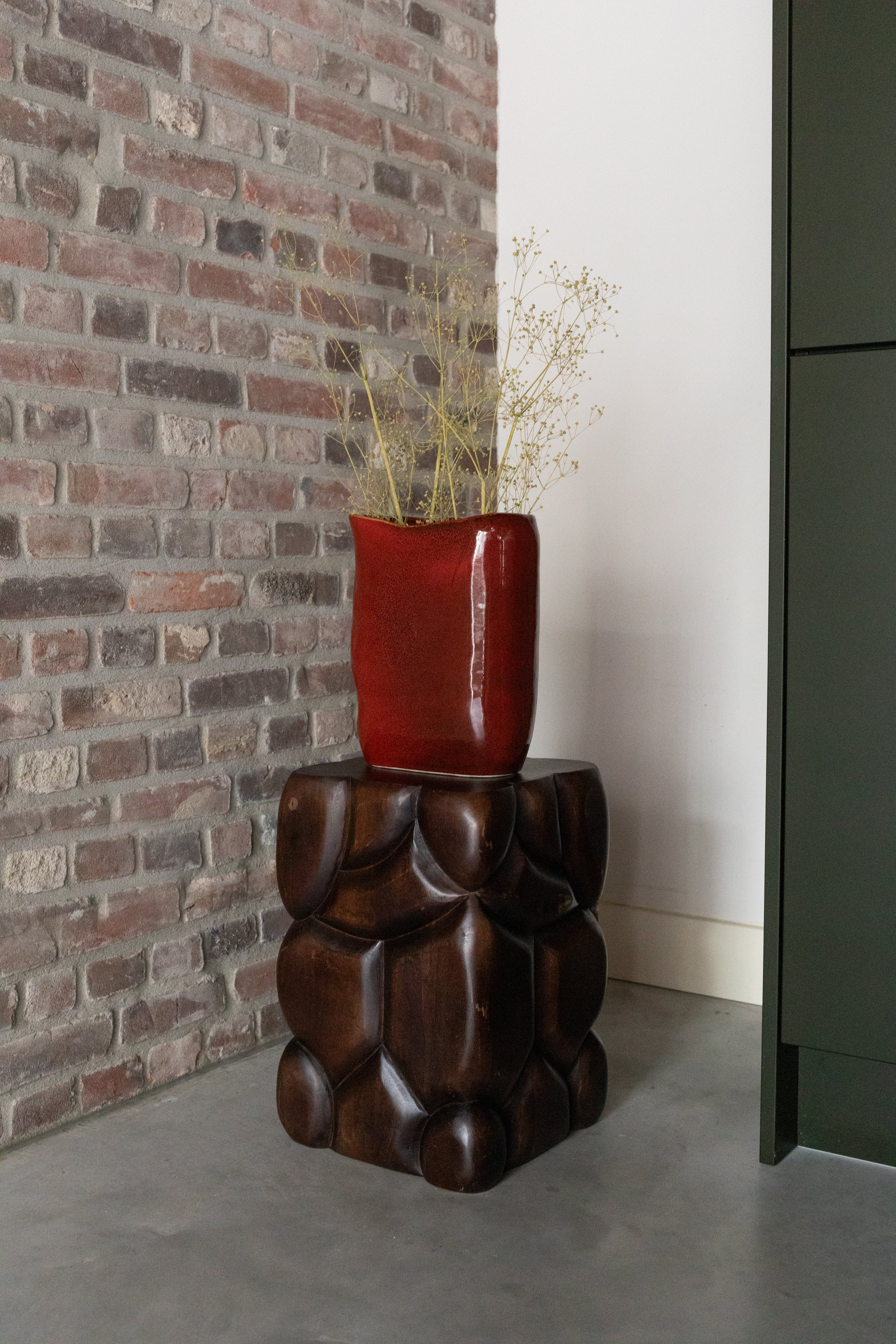 EDNA vase red