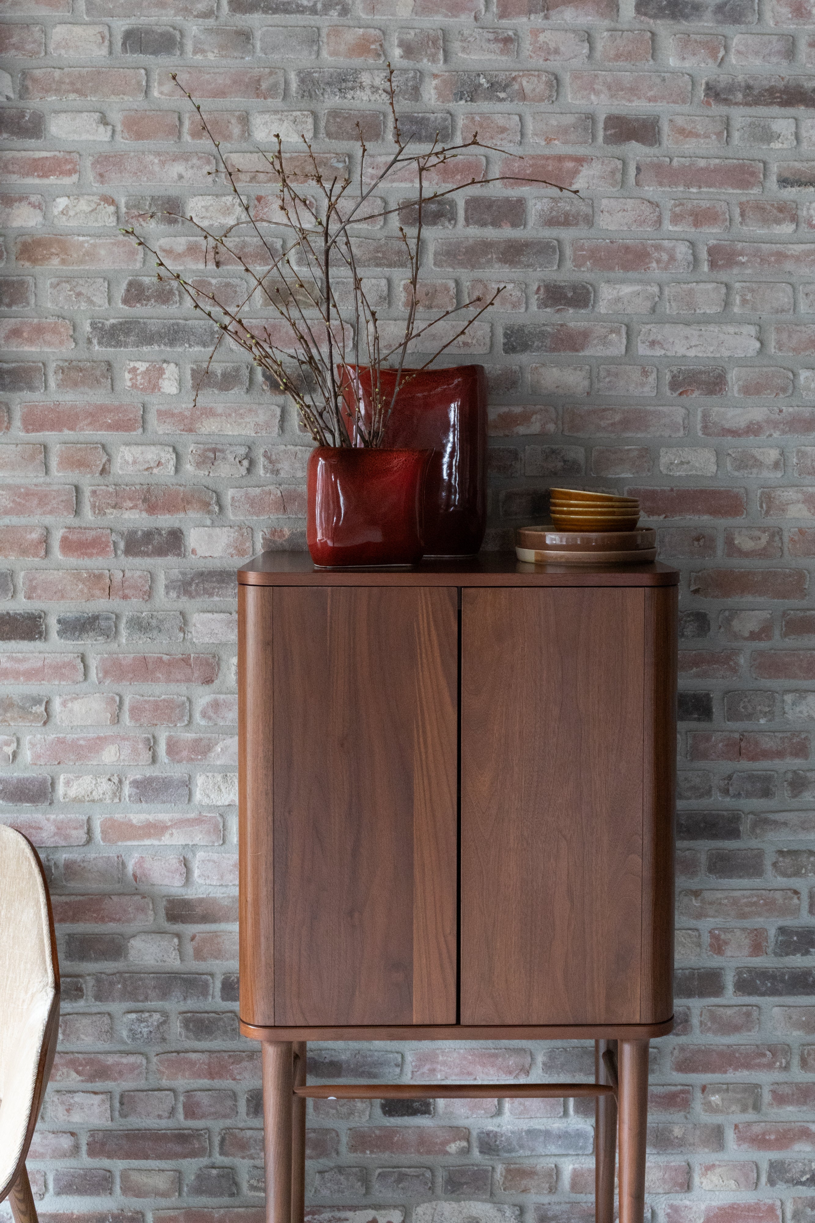 EDNA vase red