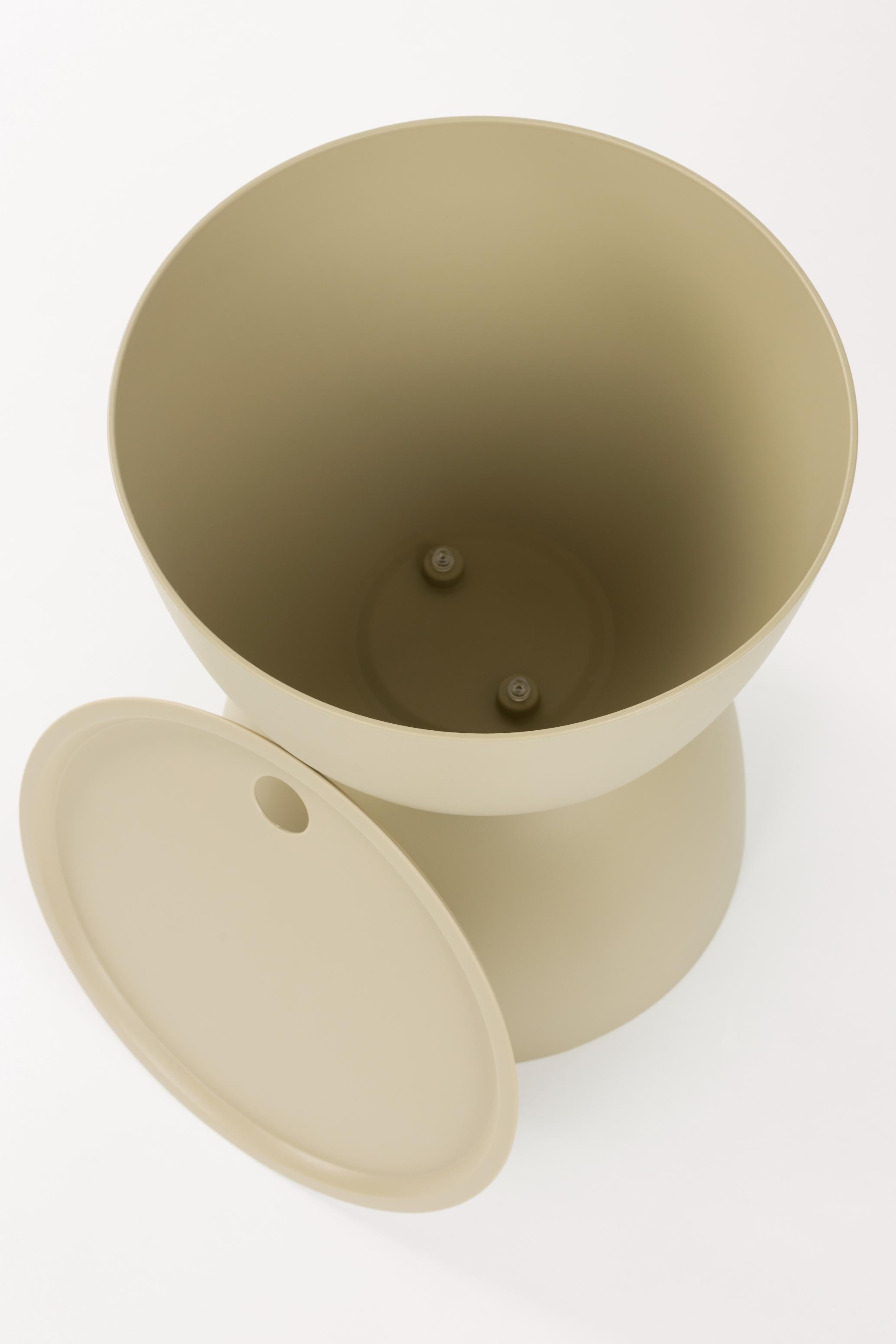 MARA Beige Garden Table with Storage