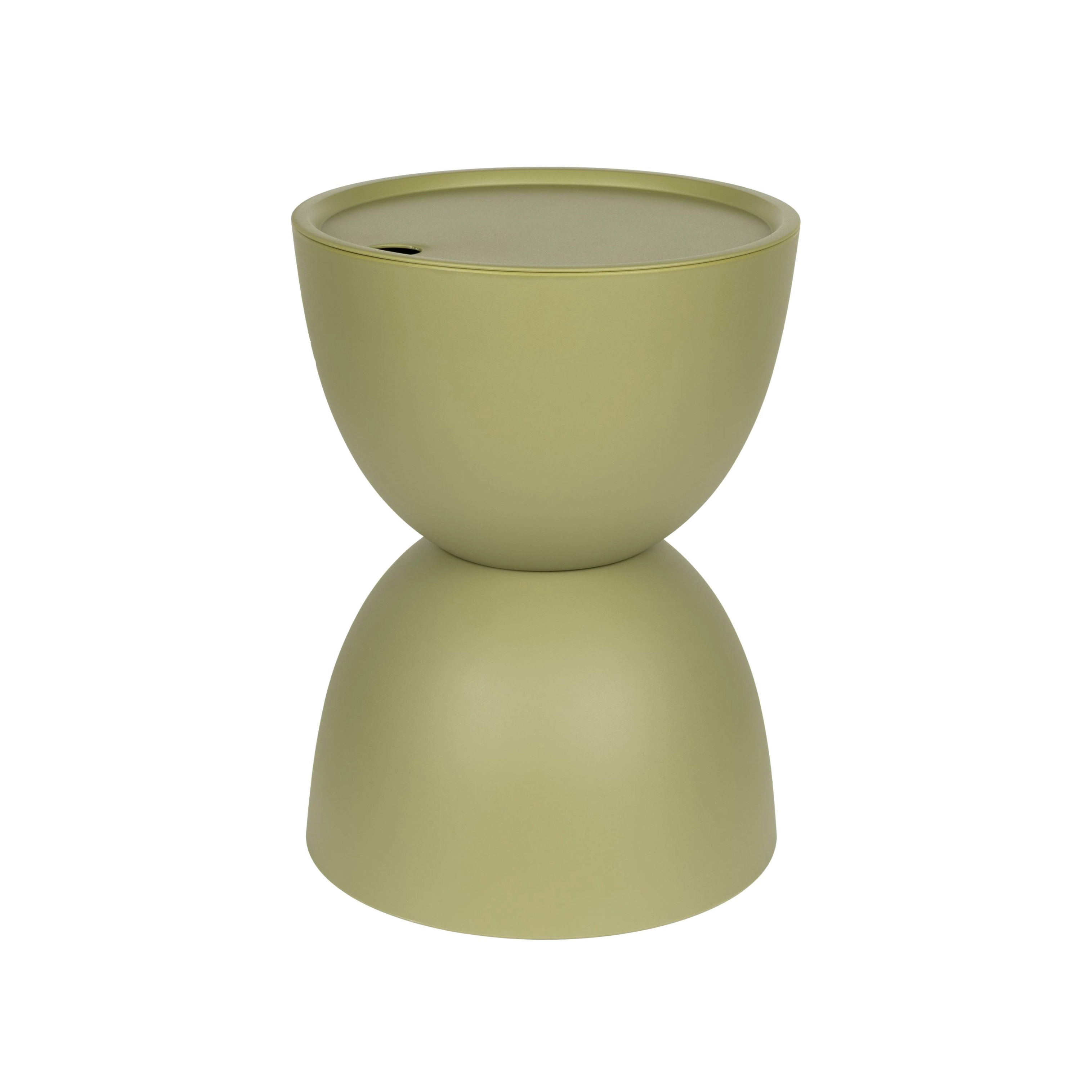 MARA Green Garden Table with Storage