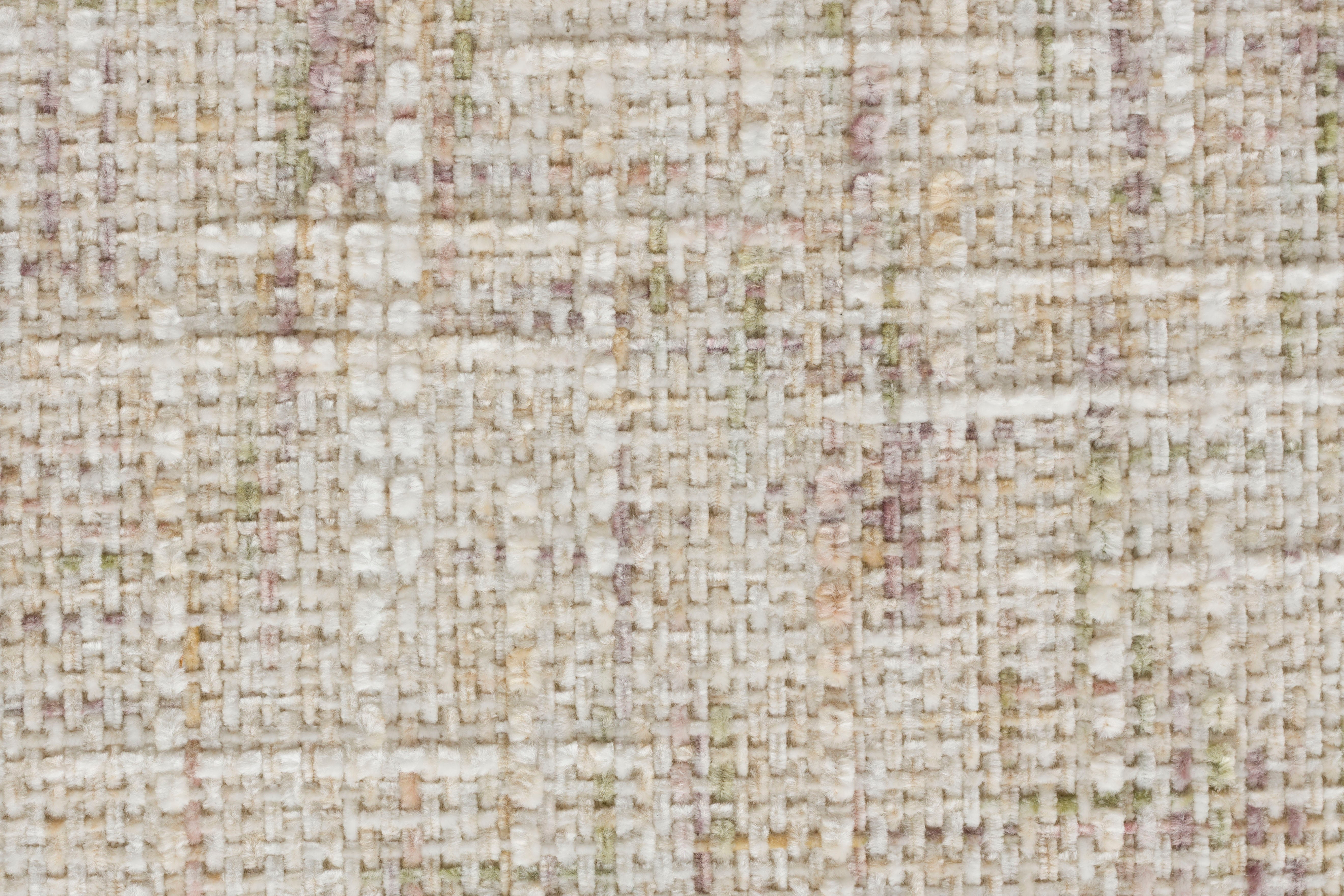 CLAES Bar Stool Light Beige Mélange with Brown Base