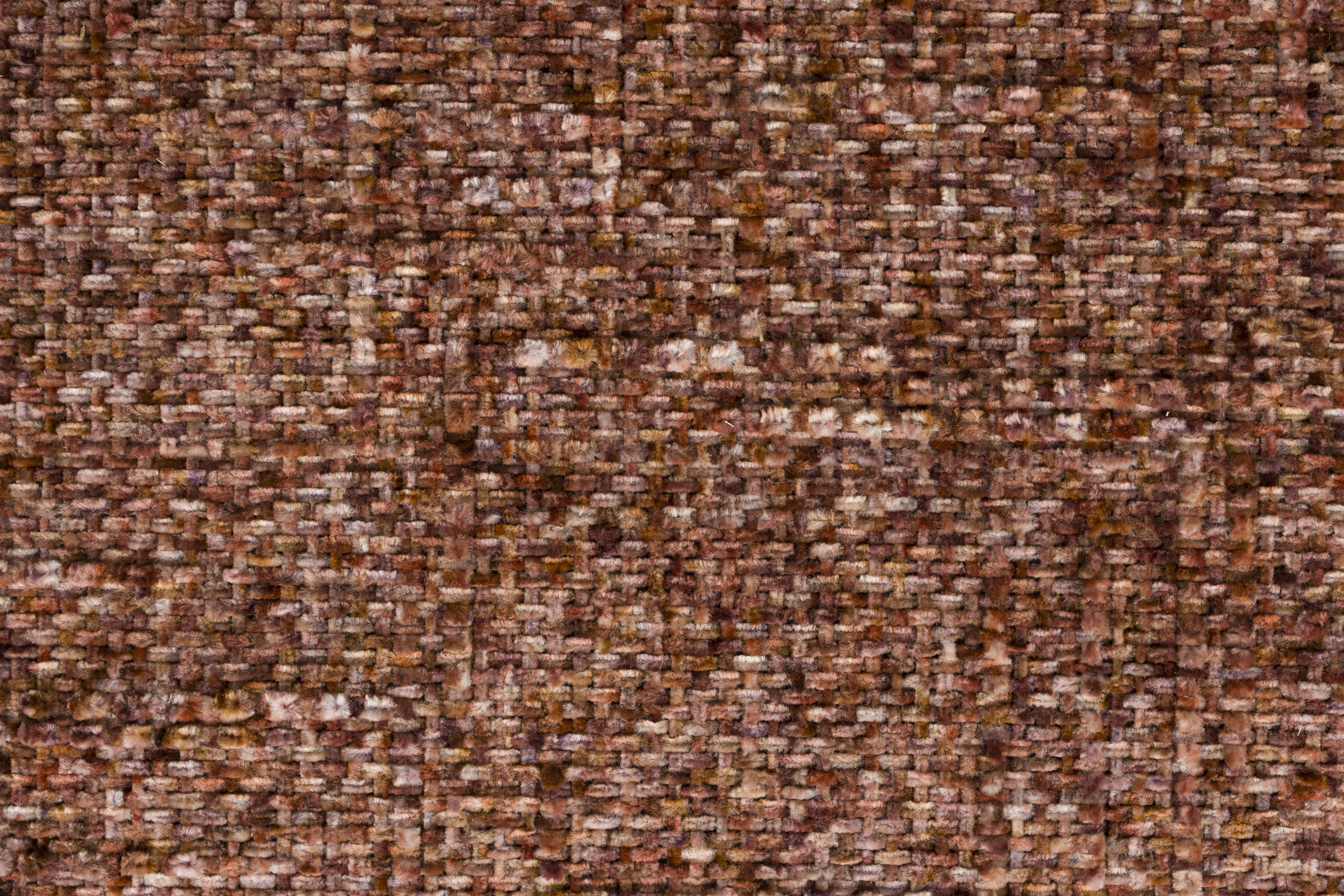 CLAES Bar Stool Terracotta with Brown Base