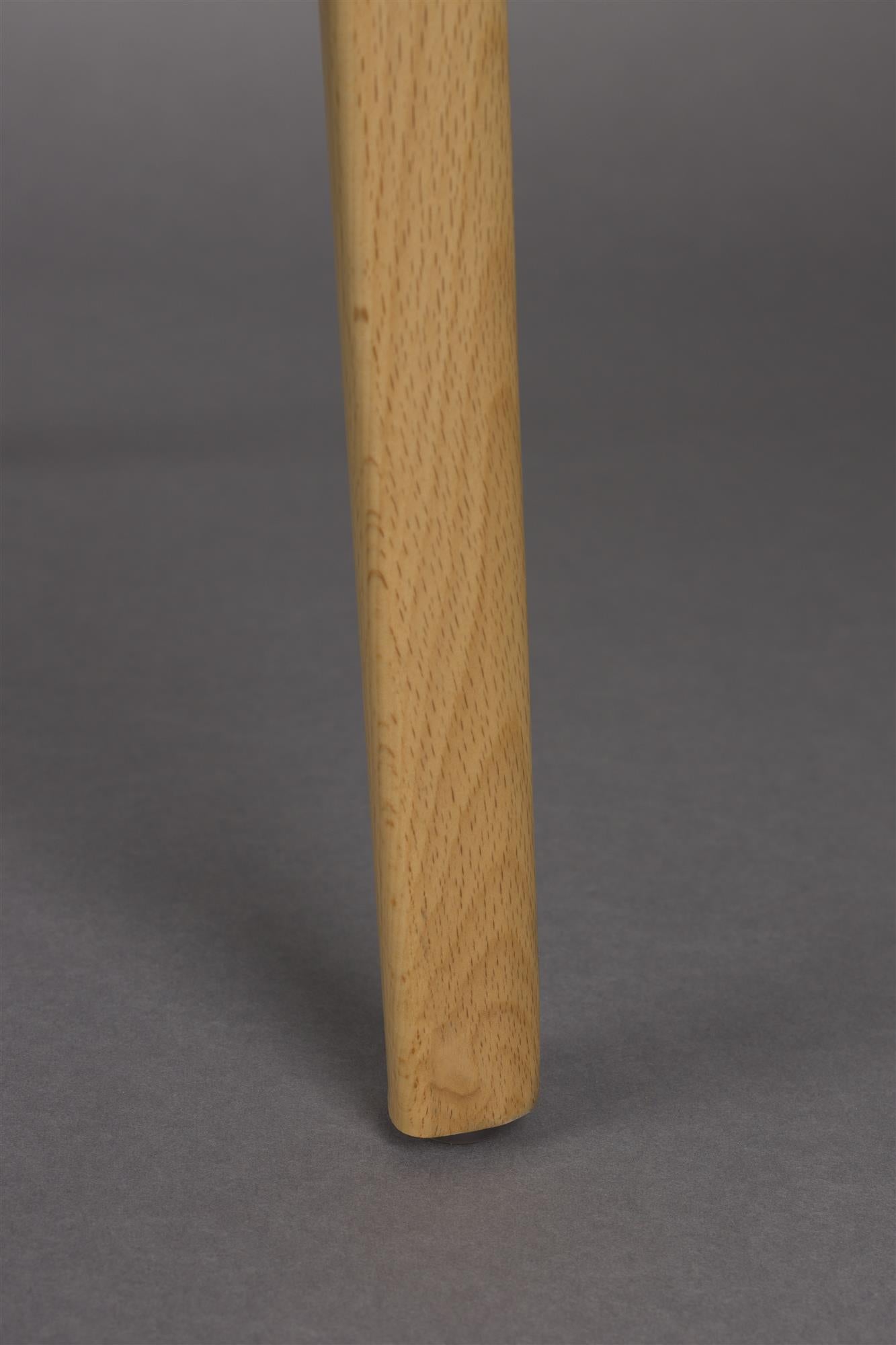 Hocker BABINGTON braun mit Holzfuß