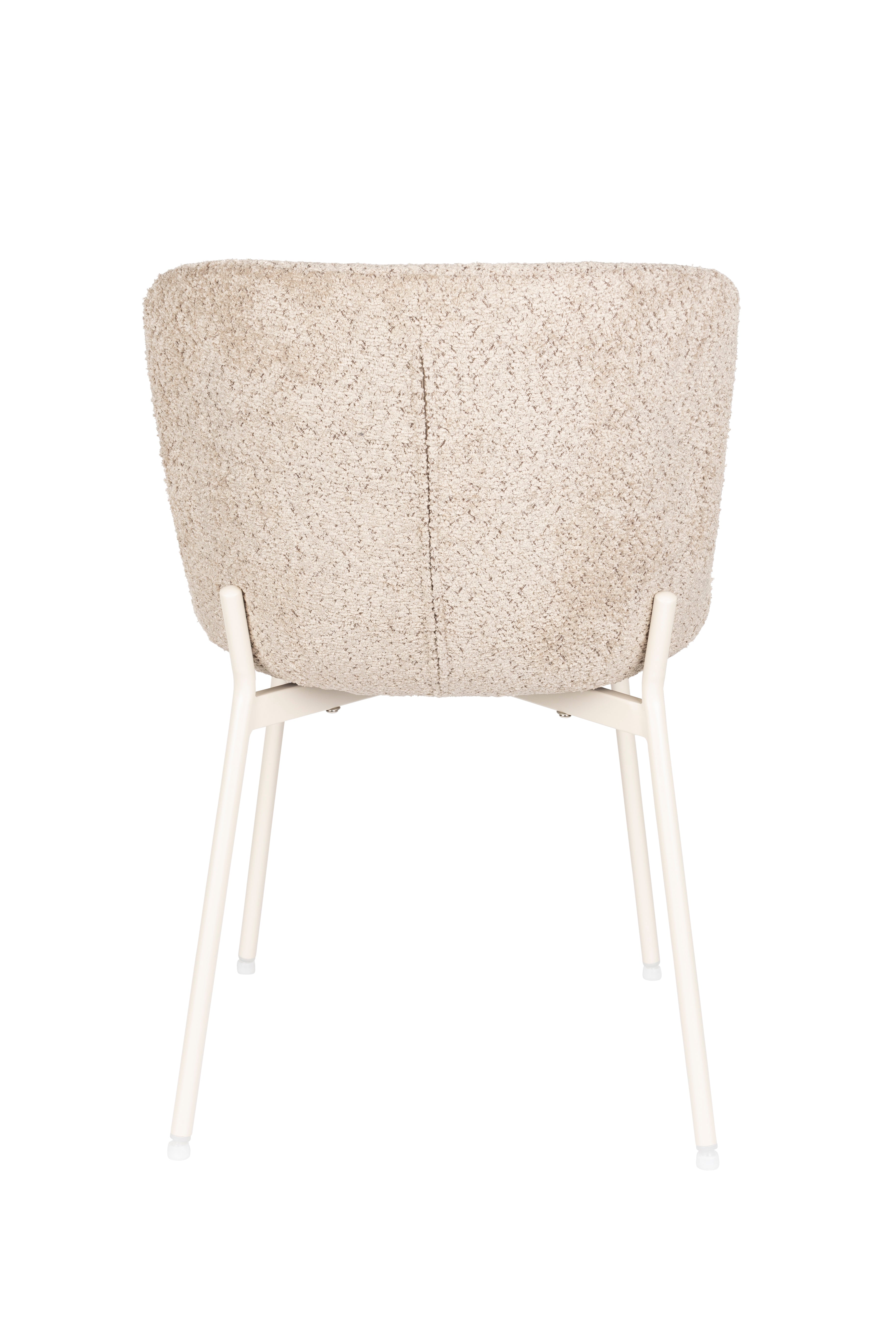 MARION Chair in Light Brown with Beige Base
