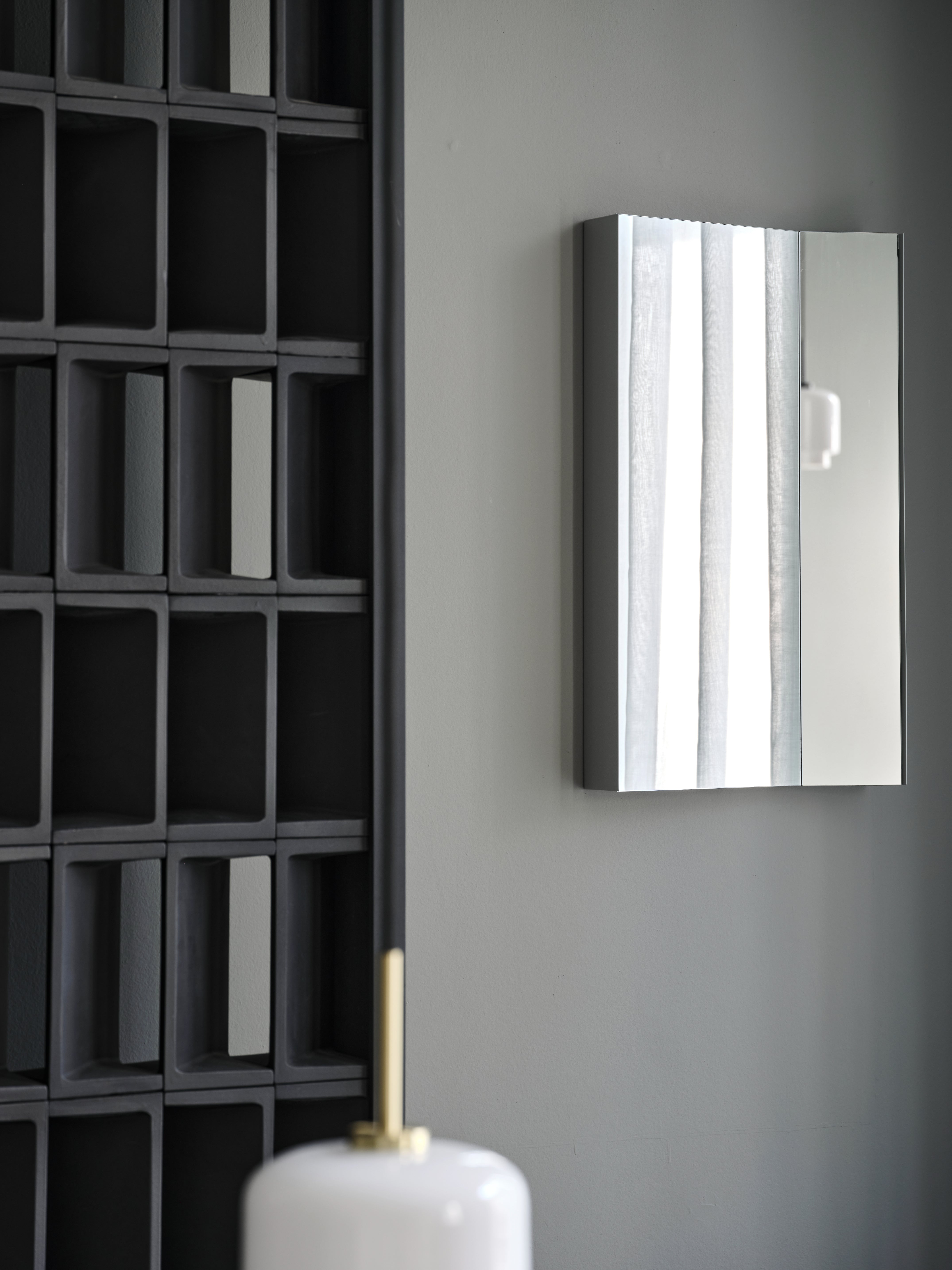 MIMESIS Gray Wall Mirror