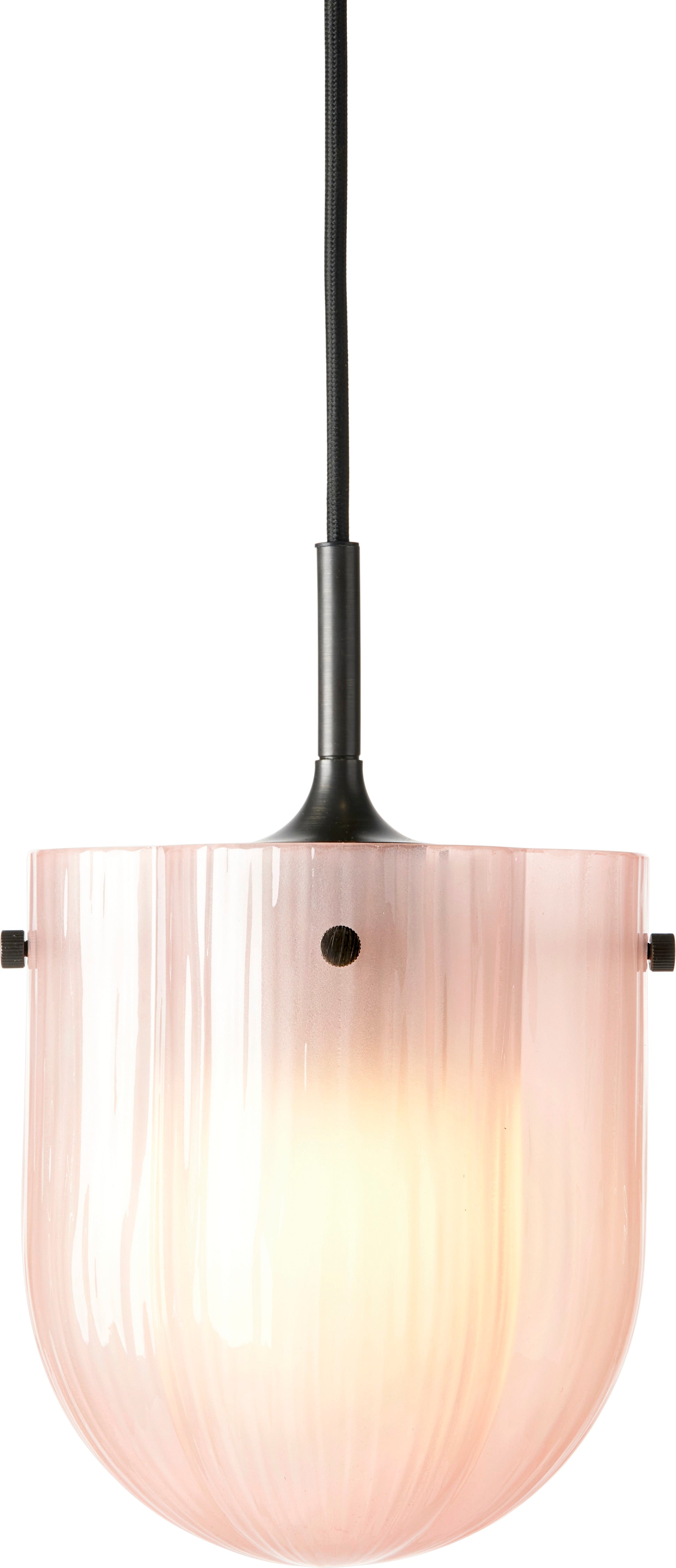 Pendelleuchte SEINE rosa Glas
