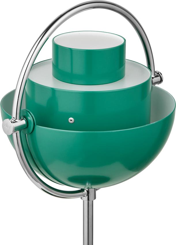 MULTI-LITE portable lamp green with chrome base