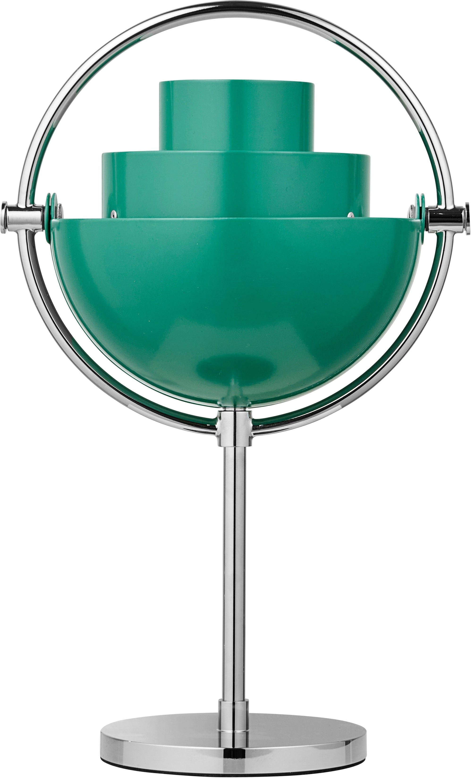 MULTI-LITE portable lamp green with chrome base