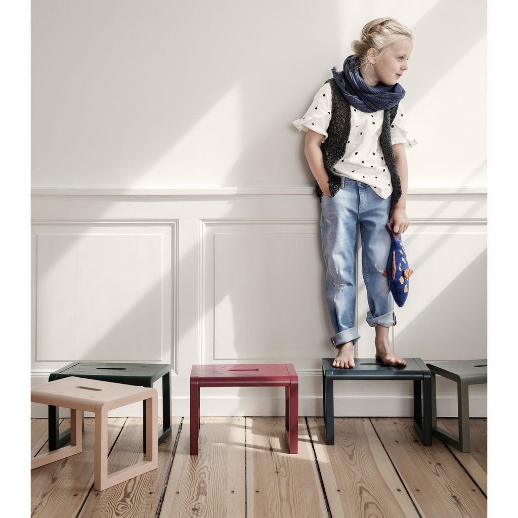LITTLE ARCHITECT children's stool gray