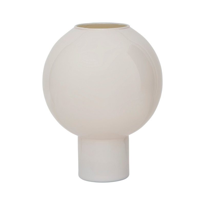 Glass vase VAN cream