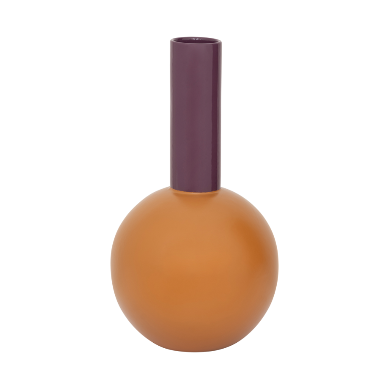 FARVE vase orange with purple