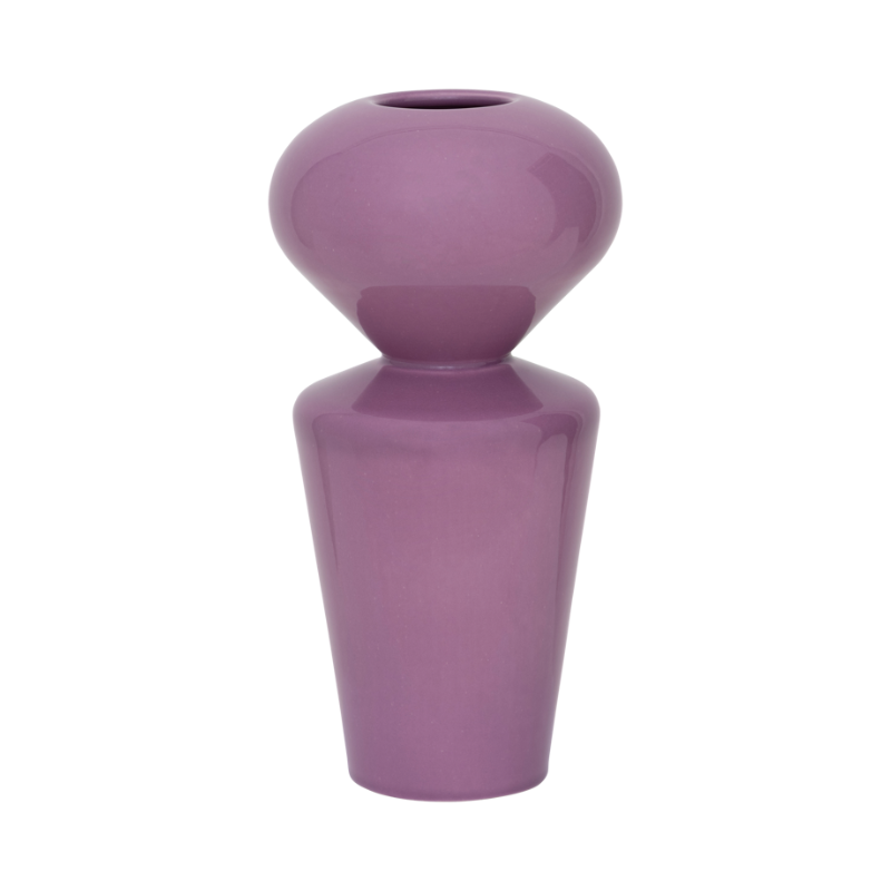 FREJA vase purple ceramic