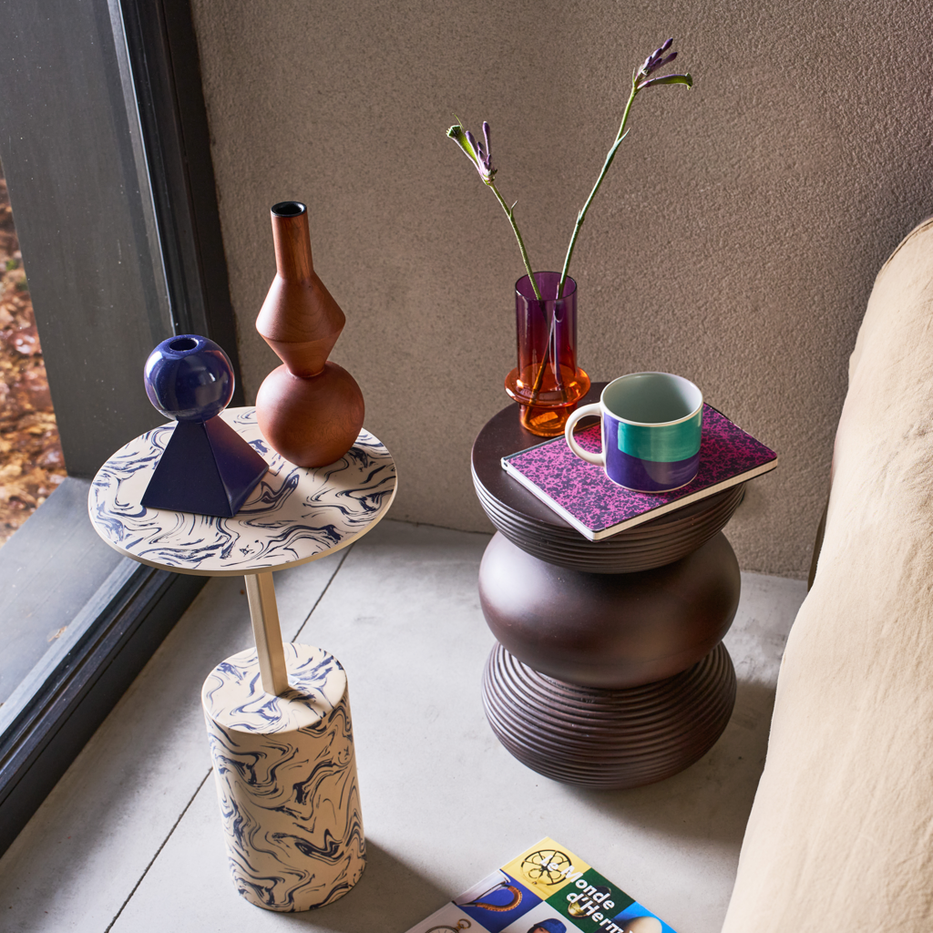 SVEN Side Table Dark Brown Mango Wood