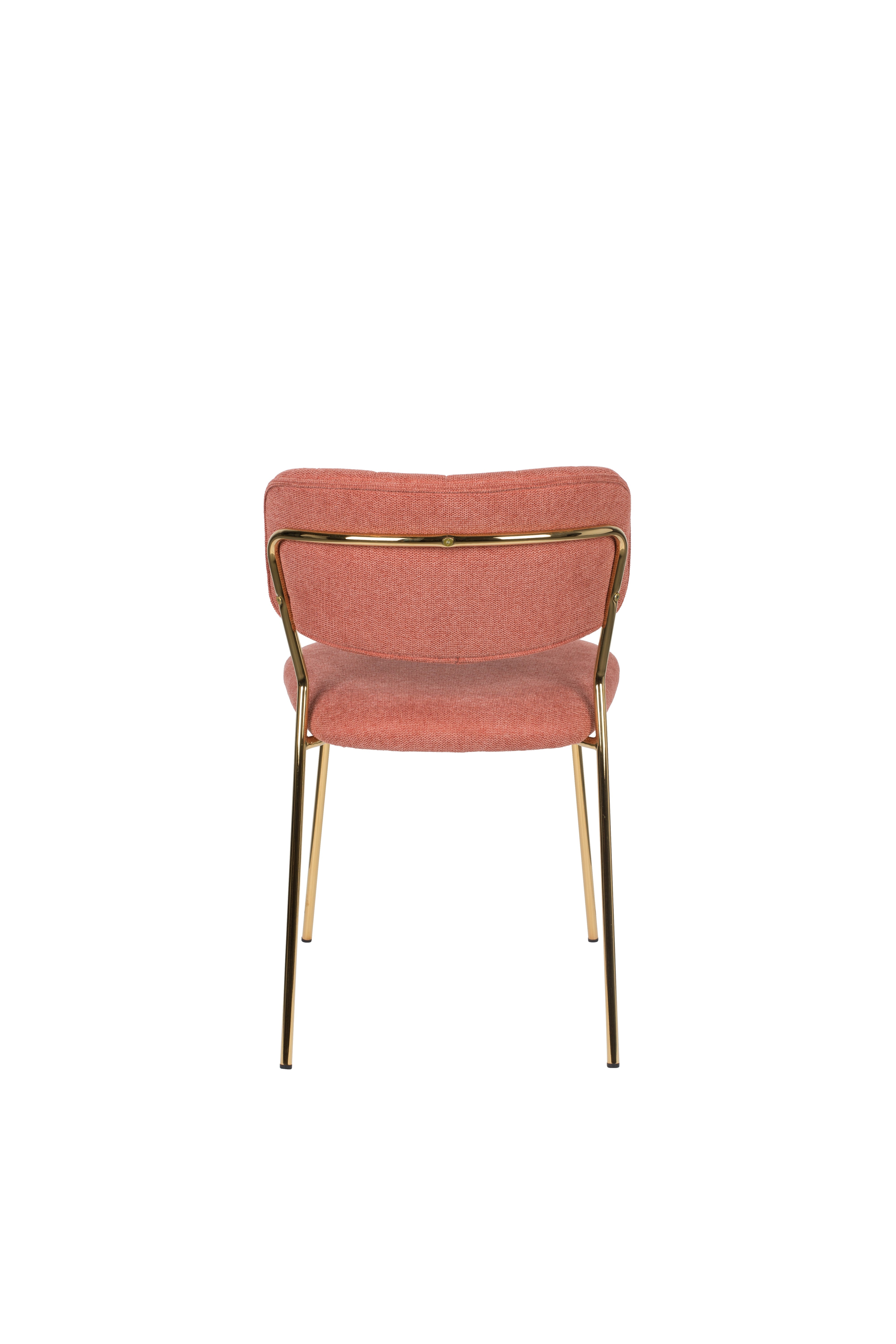 Jolien Pink Stuhl mit einer goldenen Basis