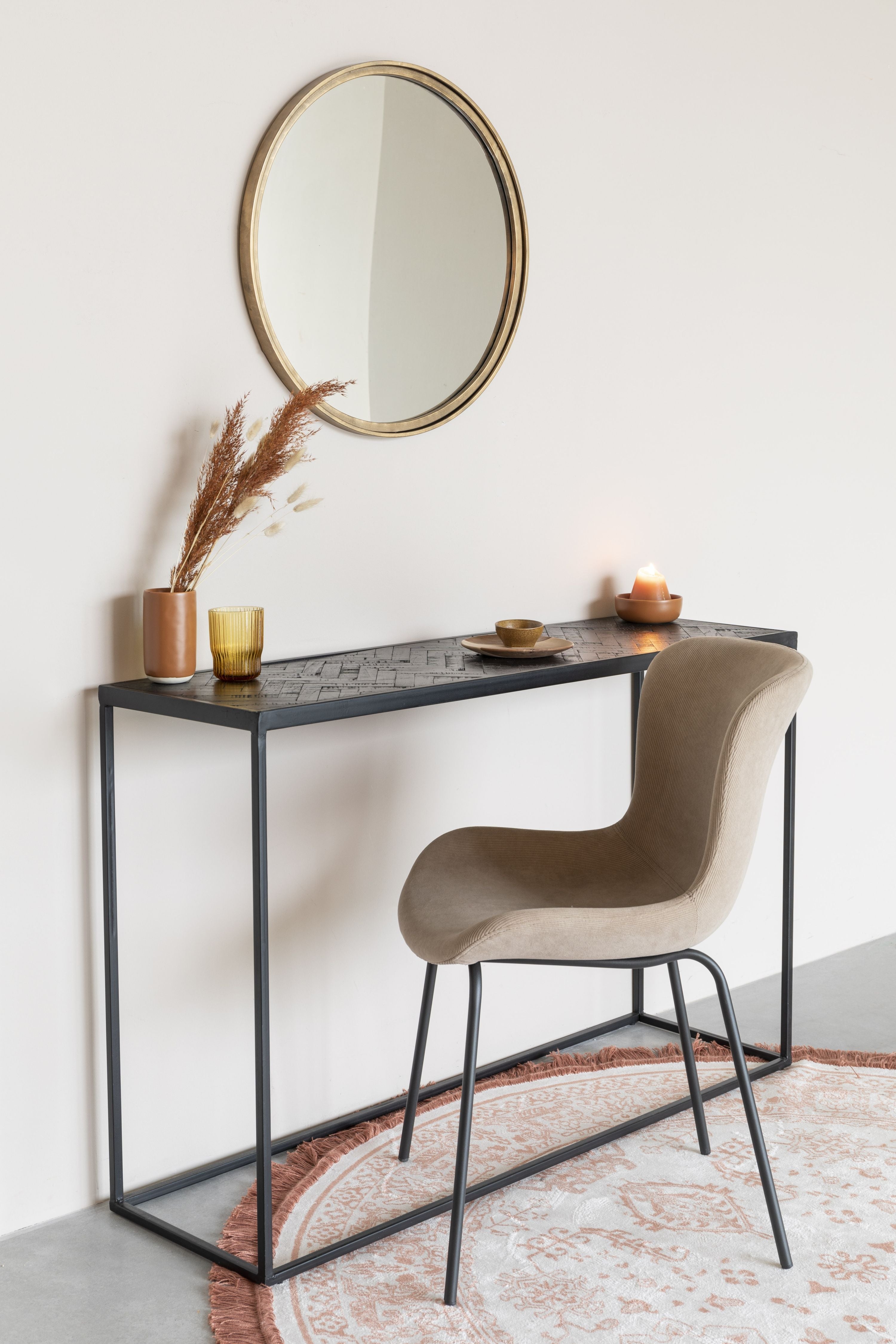 Junzo Rib Beige Stuhl