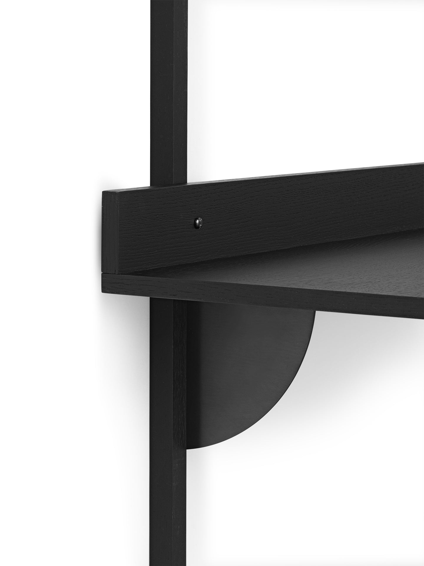SECTOR DESK wall desk black ash veneer