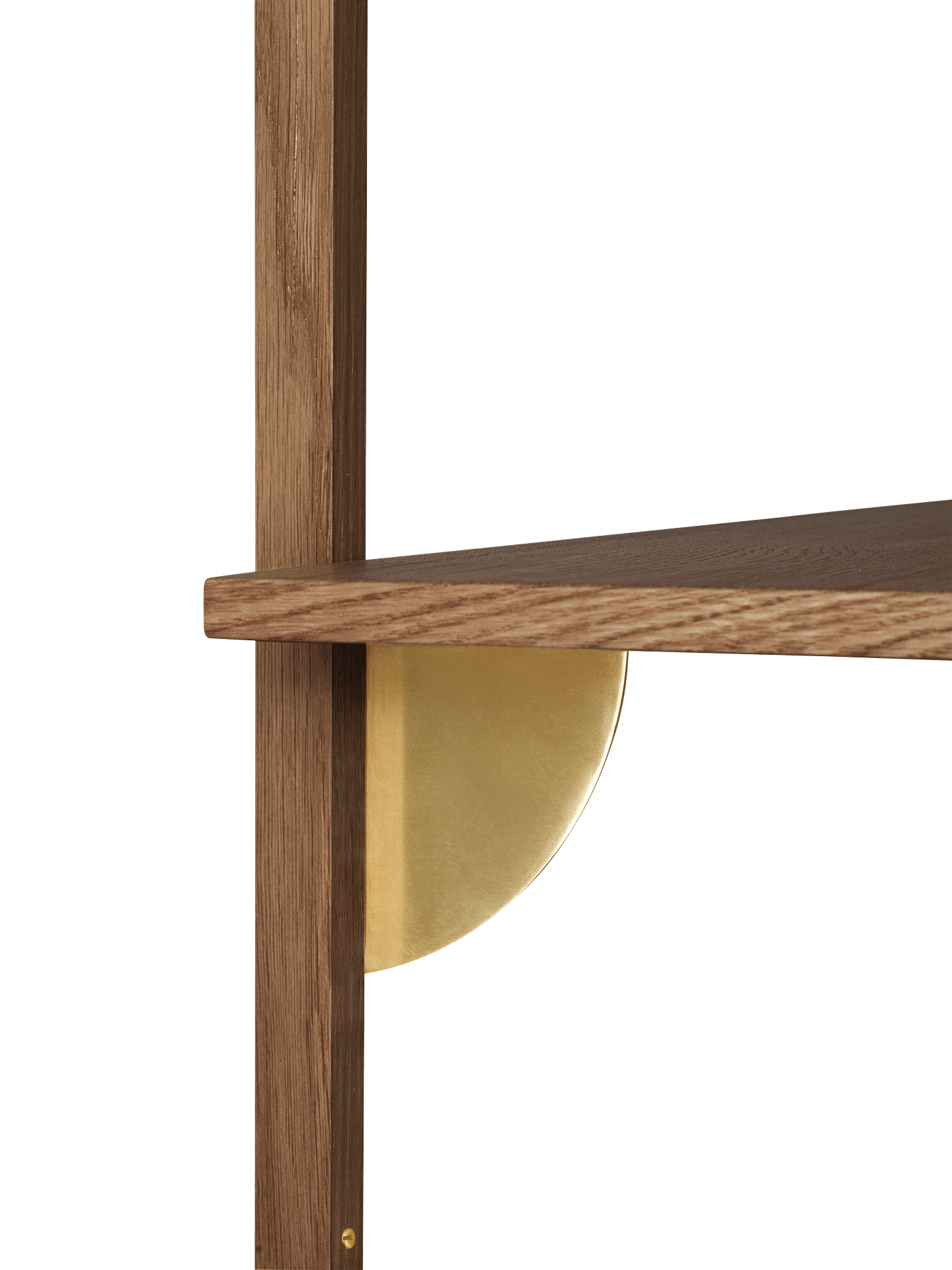 SECTOR NARROW shelf in smoked oak veneer