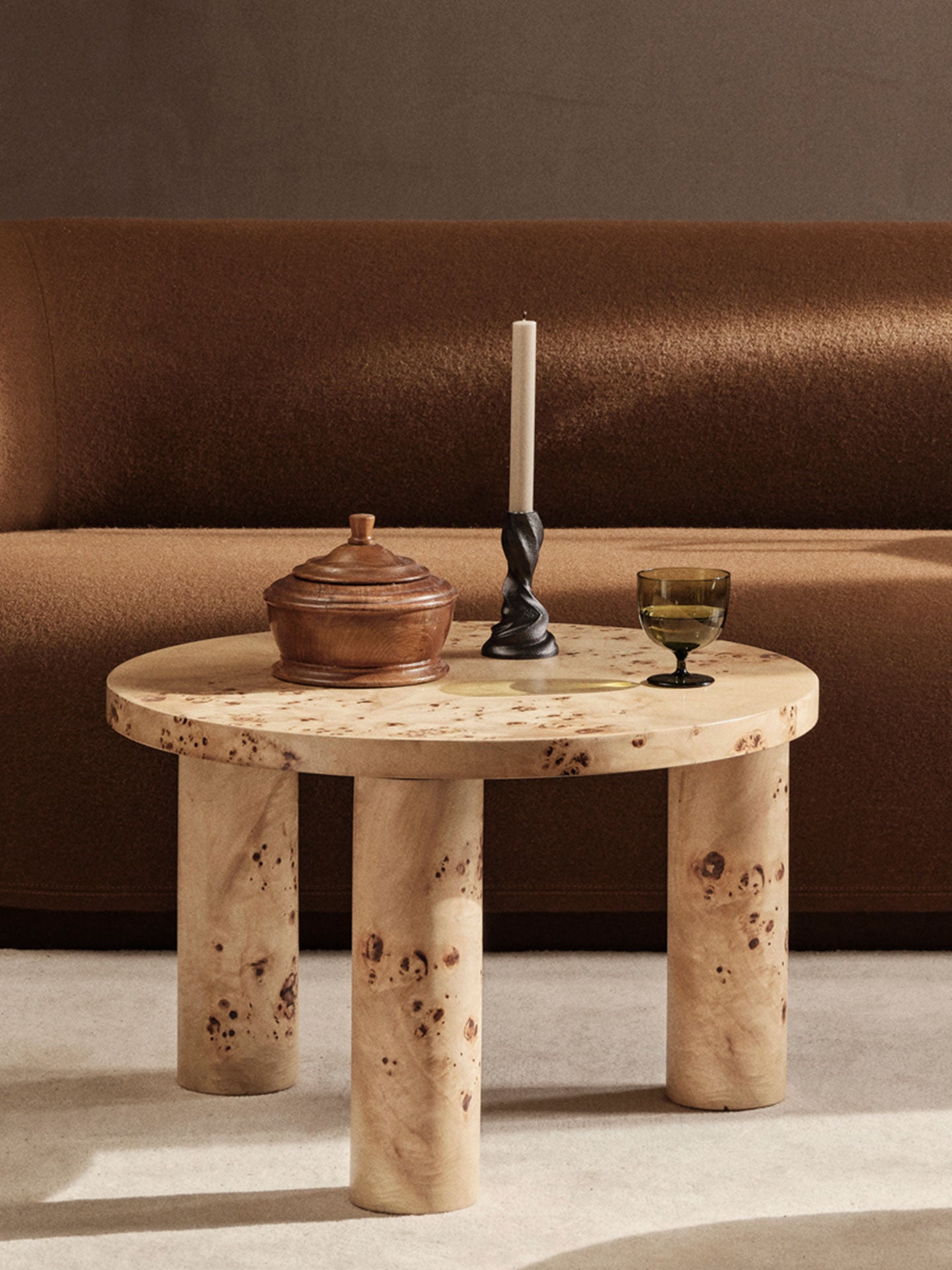 POST side table with poplar veneer top