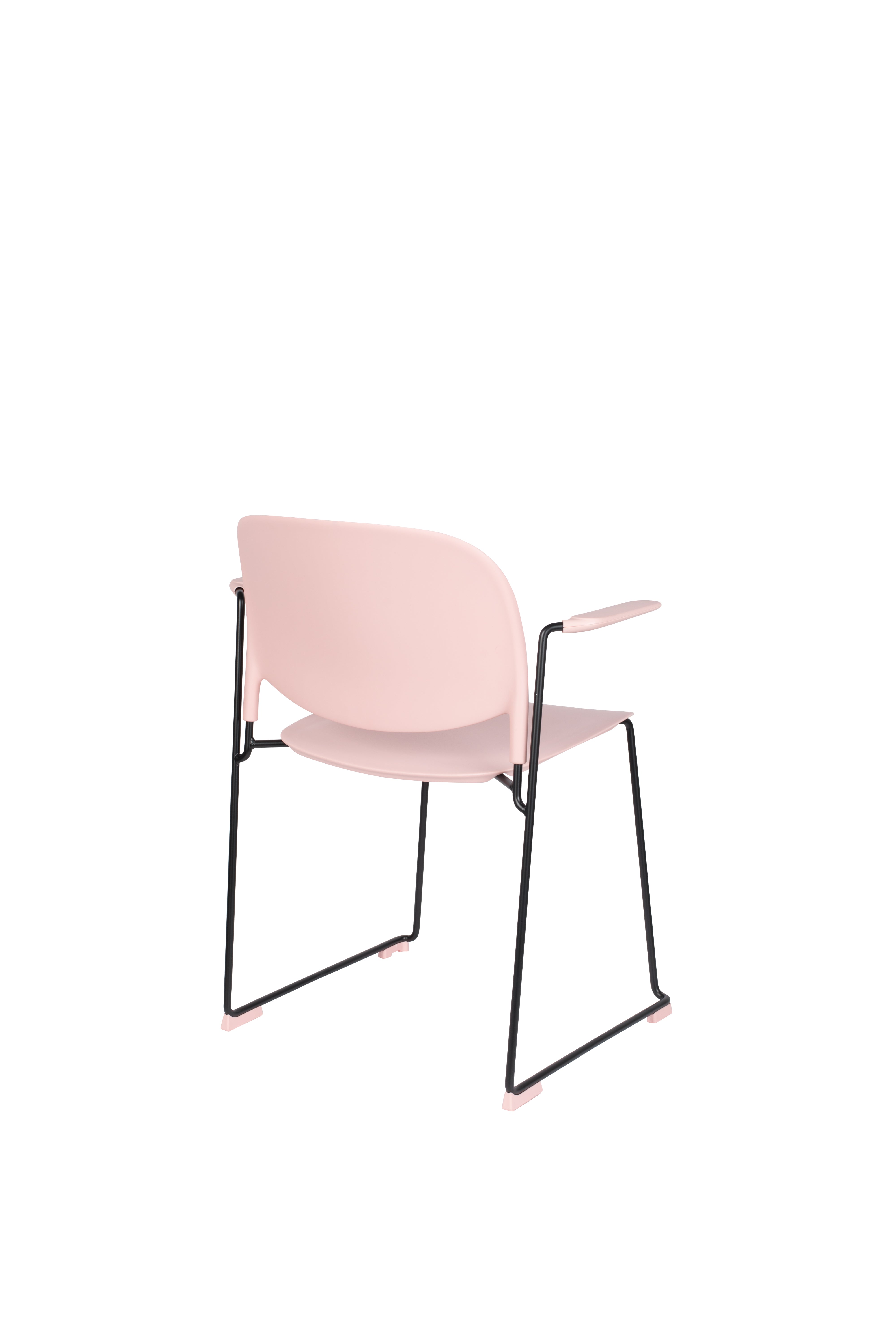 STACKS chair pink with black base