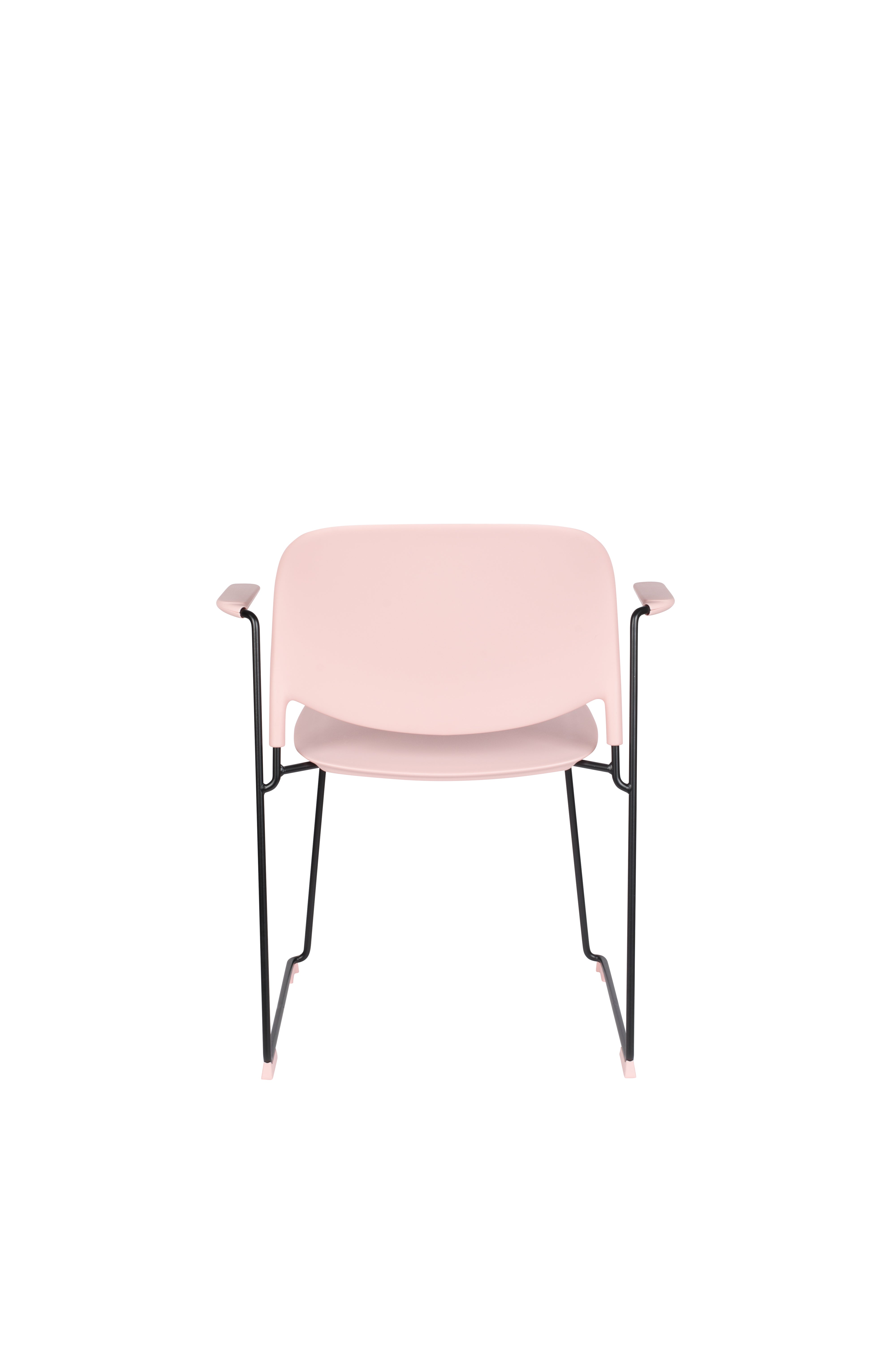 STACKS chair pink with black base