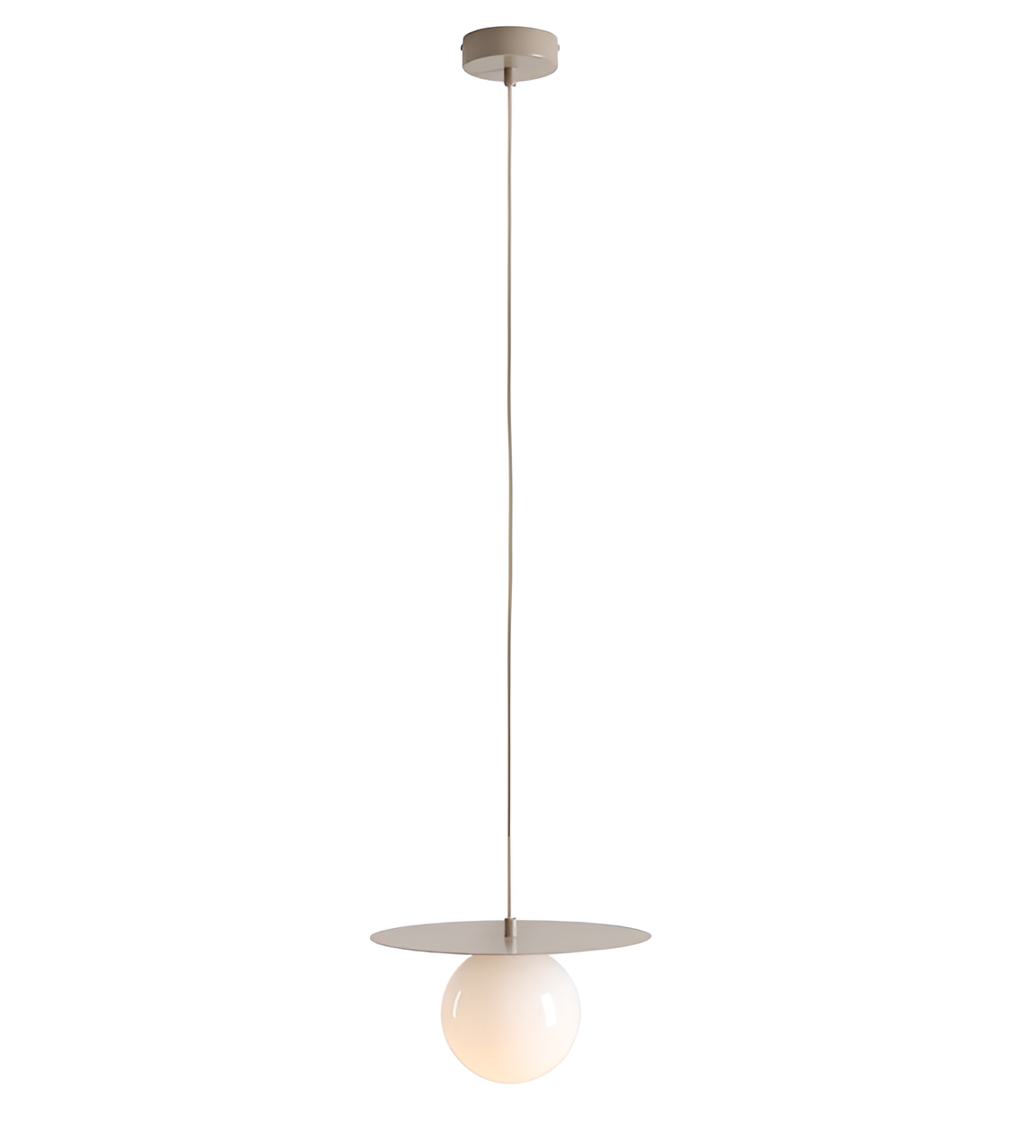 Loop beige hanging lamp