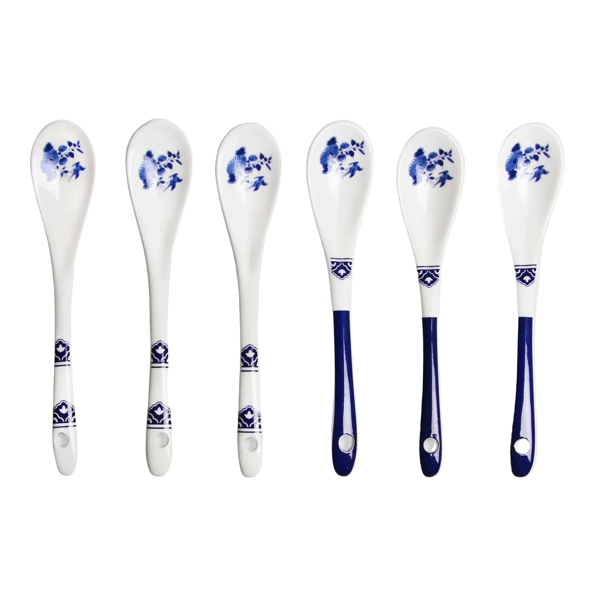DELFTWARE White and Blue Spoon Set
