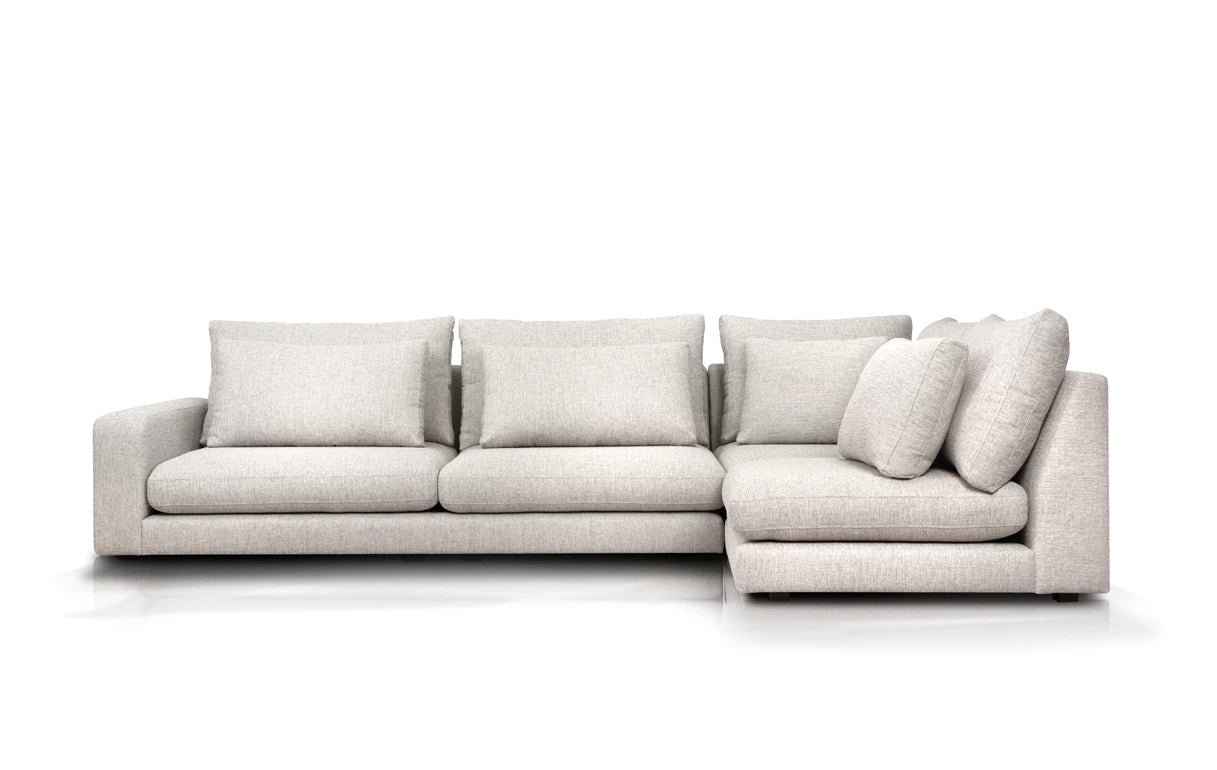Right-facing modular corner sofa NOOR customizable