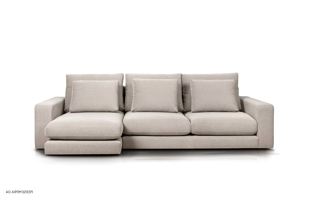 Left-sided modular corner sofa NOOR customizable