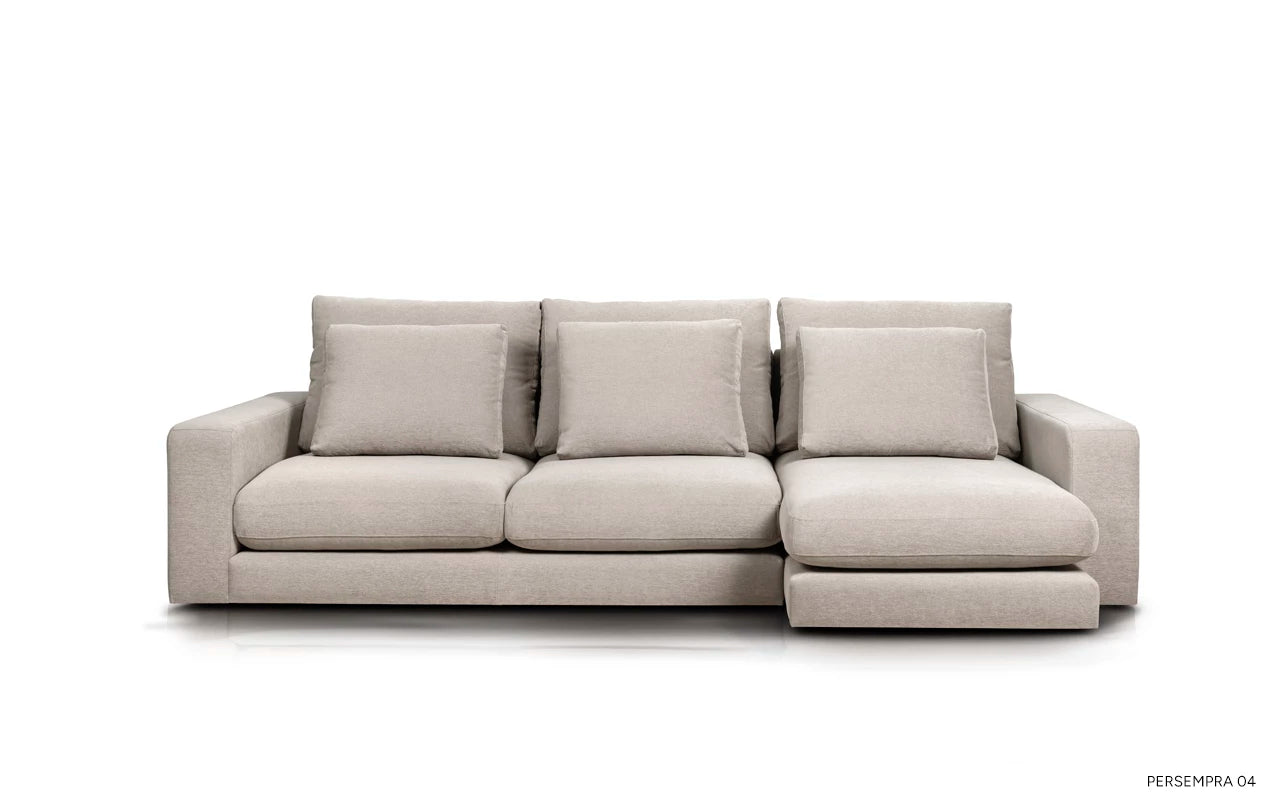 Right-facing modular corner sofa NOOR customizable