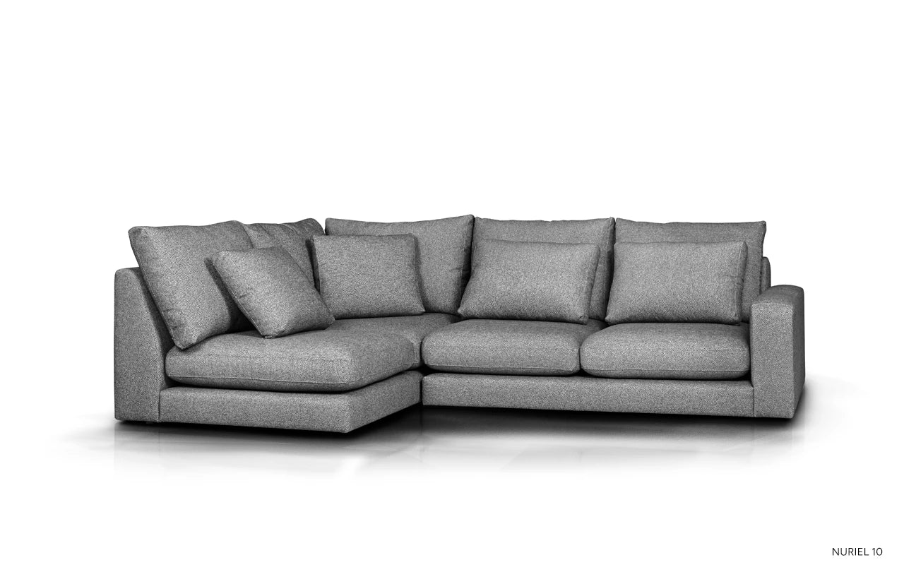 Left-sided modular corner sofa NOOR customizable