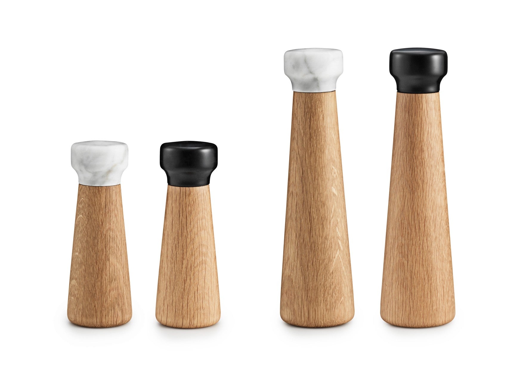 CRAFT Oak Wood Salt Mill with White Marble