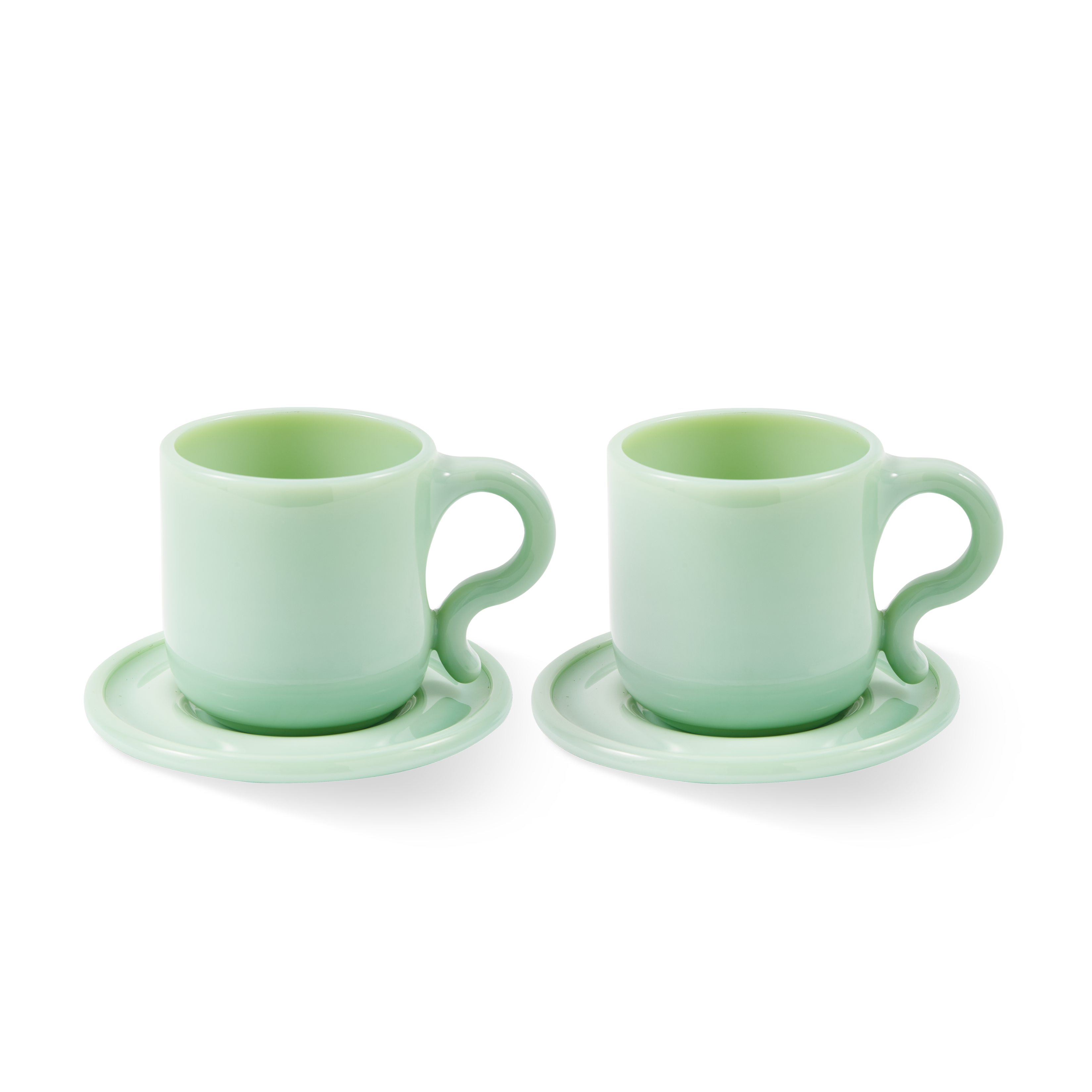 GOBI Light Green Cappuccino Mug Set