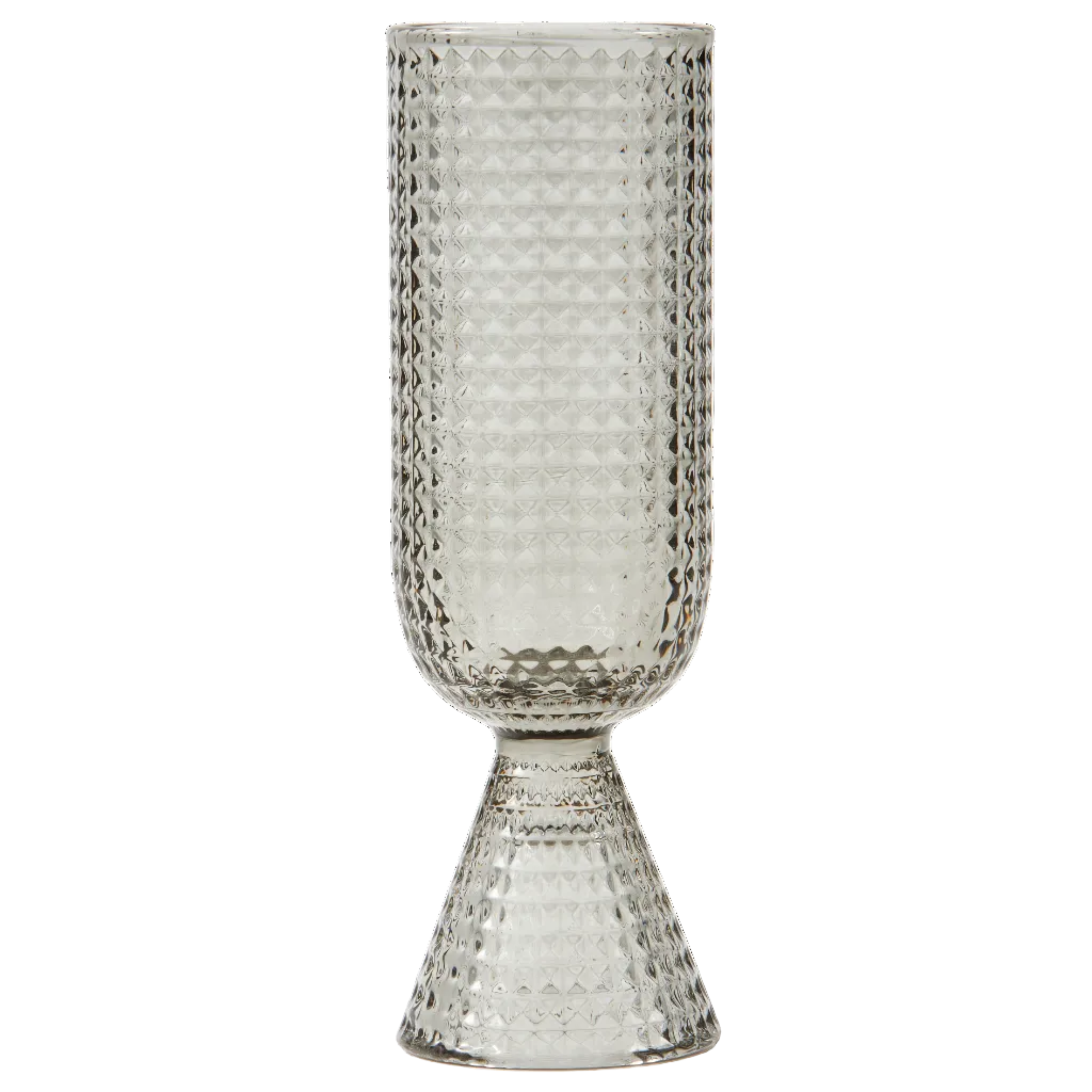 ROOFTOP Gray Glass Champagne Glasses Set