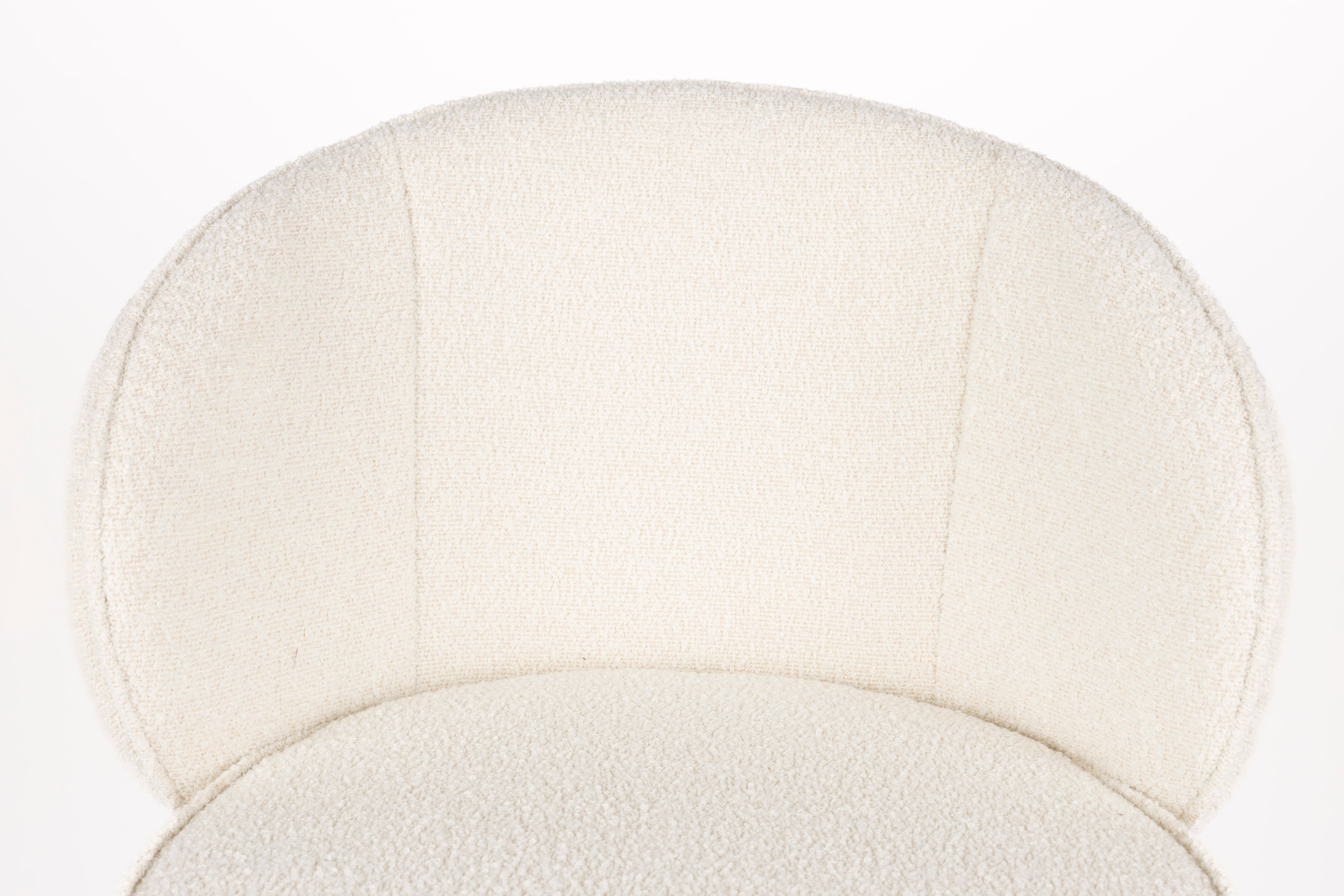 Hocker JOA weiß mit schwarzem Fuß